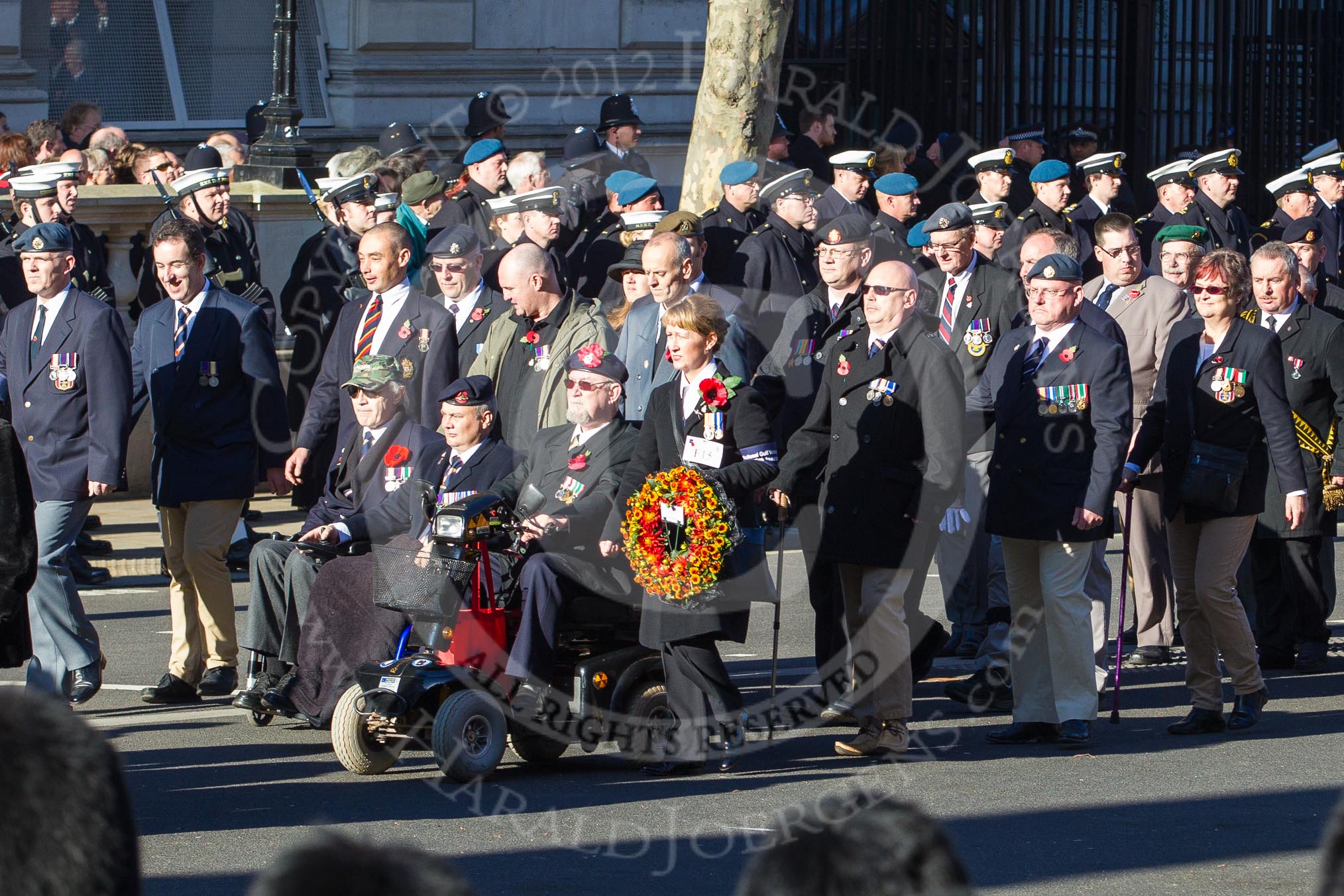 Remembrance Sunday 2012 Cenotaph March Past: Group  F15 - National Gulf Veterans & Families Association..
Whitehall, Cenotaph,
London SW1,

United Kingdom,
on 11 November 2012 at 11:47, image #500