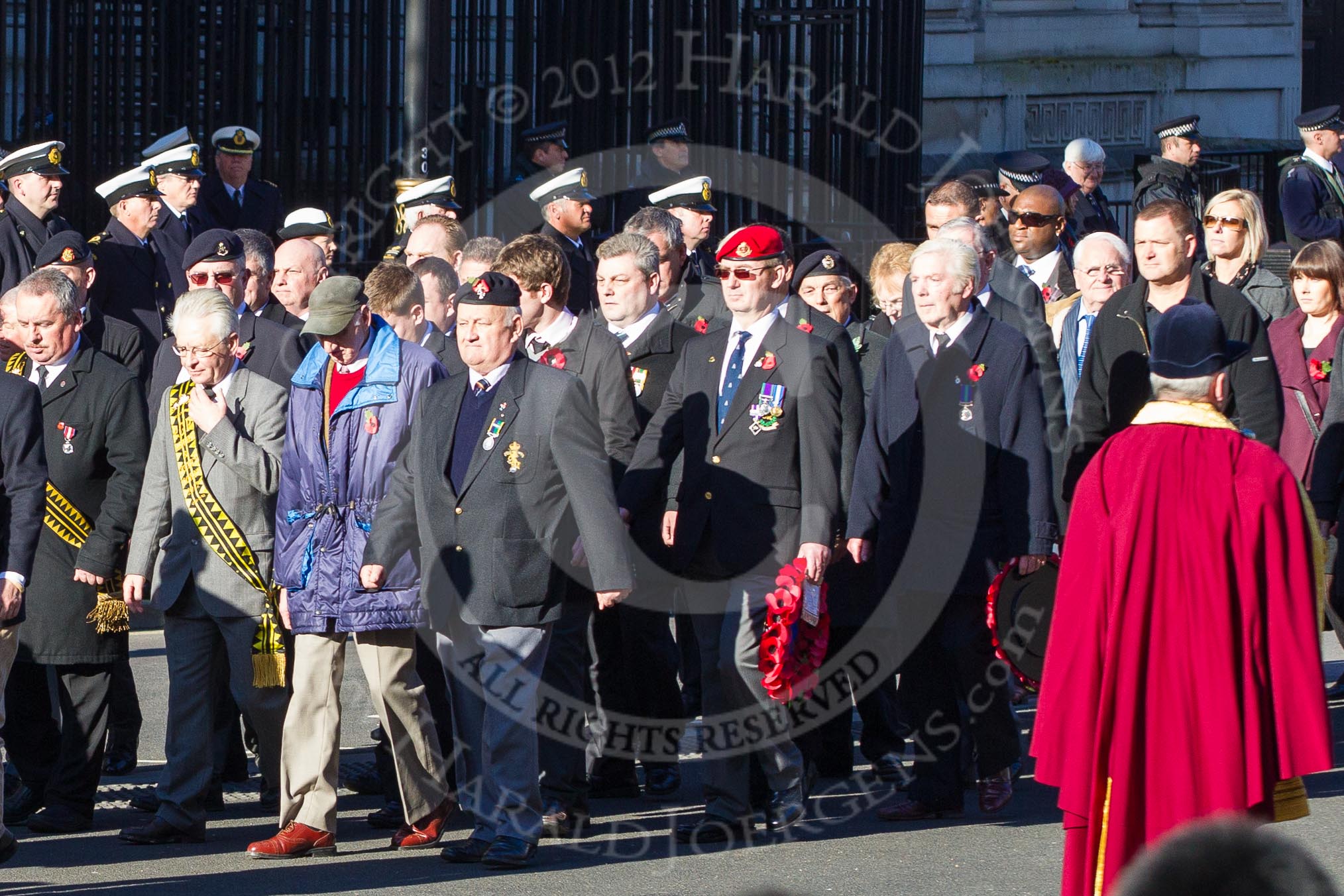 Remembrance Sunday 2012 Cenotaph March Past: Group  F15 - National Gulf Veterans & Families Association..
Whitehall, Cenotaph,
London SW1,

United Kingdom,
on 11 November 2012 at 11:47, image #504