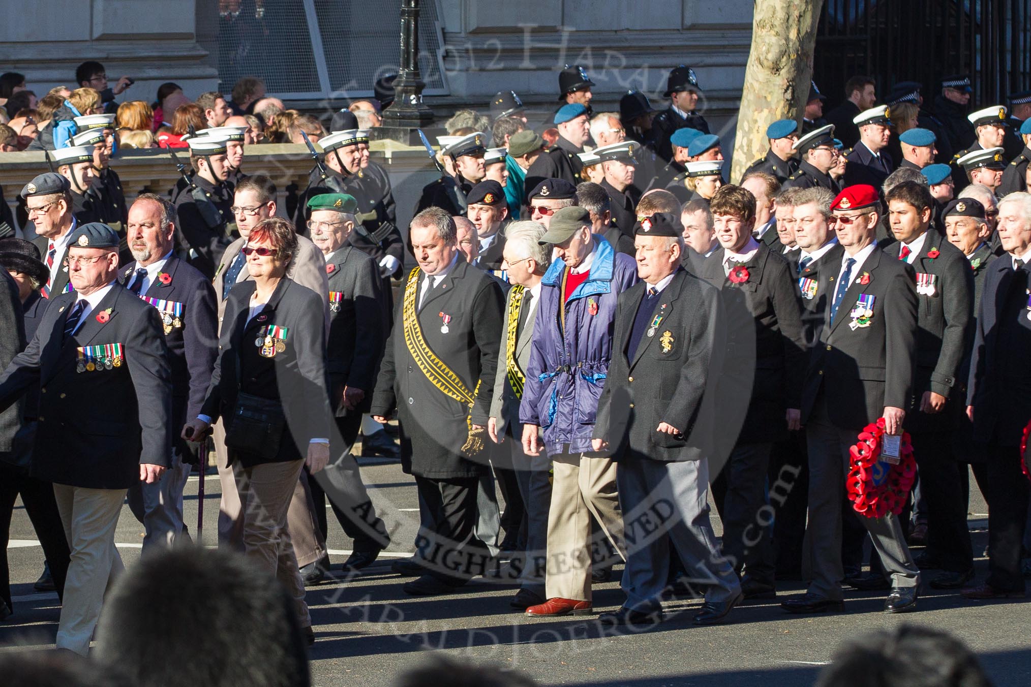 Remembrance Sunday 2012 Cenotaph March Past: Group  F15 - National Gulf Veterans & Families Association..
Whitehall, Cenotaph,
London SW1,

United Kingdom,
on 11 November 2012 at 11:47, image #512