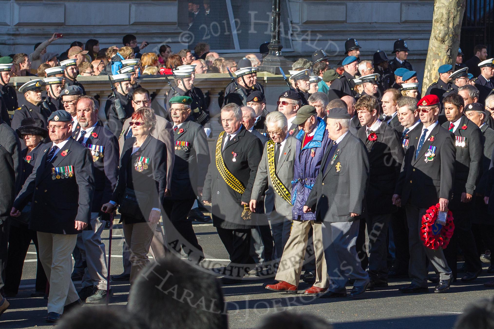 Remembrance Sunday 2012 Cenotaph March Past: Group  F15 - National Gulf Veterans & Families Association..
Whitehall, Cenotaph,
London SW1,

United Kingdom,
on 11 November 2012 at 11:47, image #513