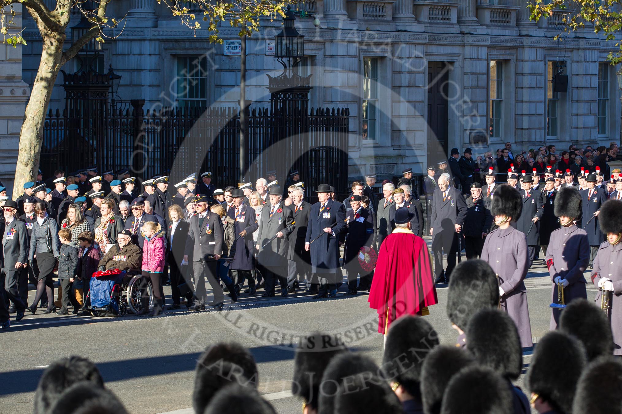 Remembrance Sunday 2012 Cenotaph March Past: Group A1/2/3 - Princess of Wales's Royal Regiment/Prince of Wales's Leinster Regiment (Royal Canadians) Regimental Association/Royal East Kent Regiment (The Buffs) Past & Present Association and A4 - Royal Sussex Regimental Association..
Whitehall, Cenotaph,
London SW1,

United Kingdom,
on 11 November 2012 at 11:48, image #567