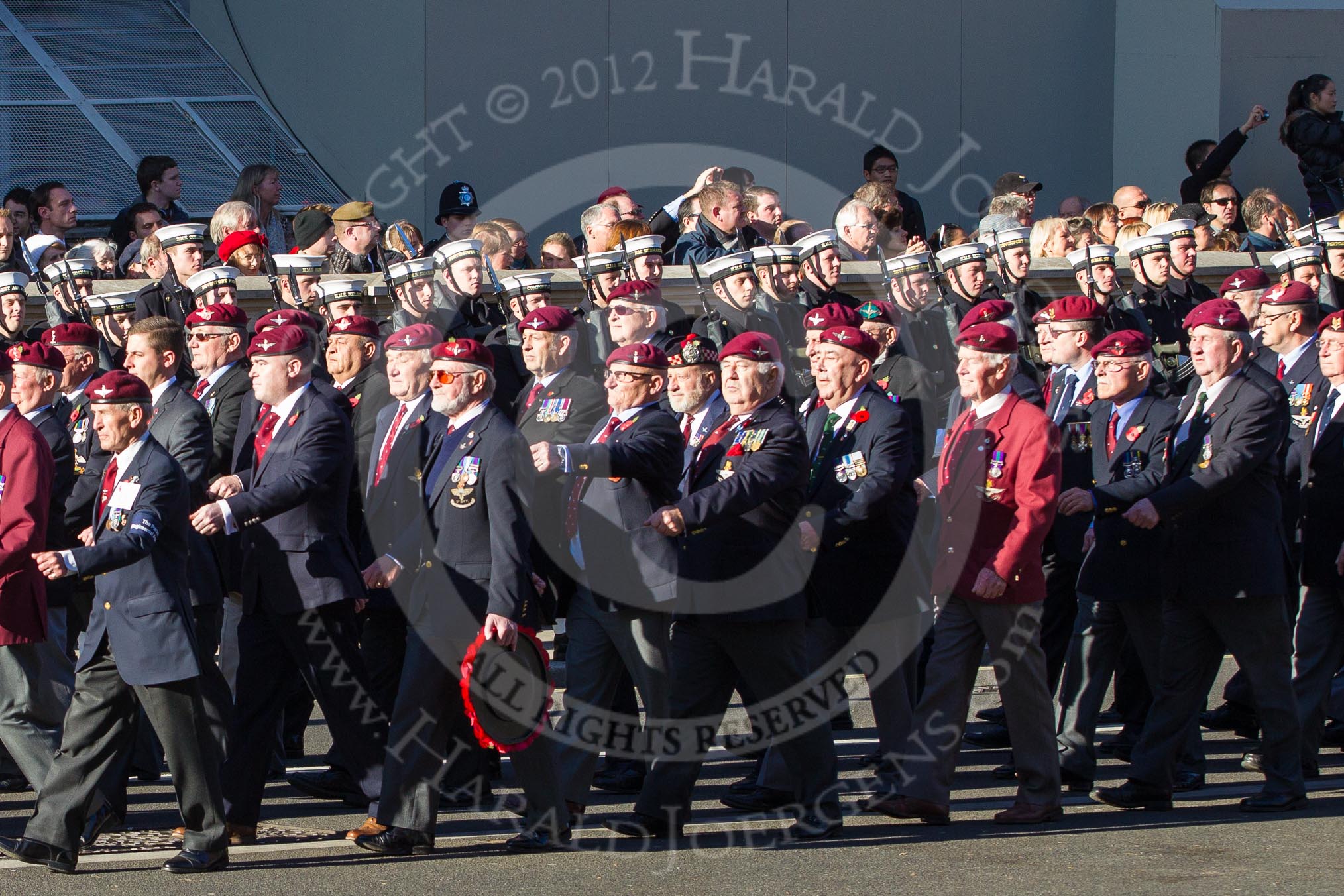 Remembrance Sunday 2012 Cenotaph March Past: Group A20 - Parachute Regimental Association..
Whitehall, Cenotaph,
London SW1,

United Kingdom,
on 11 November 2012 at 11:51, image #687