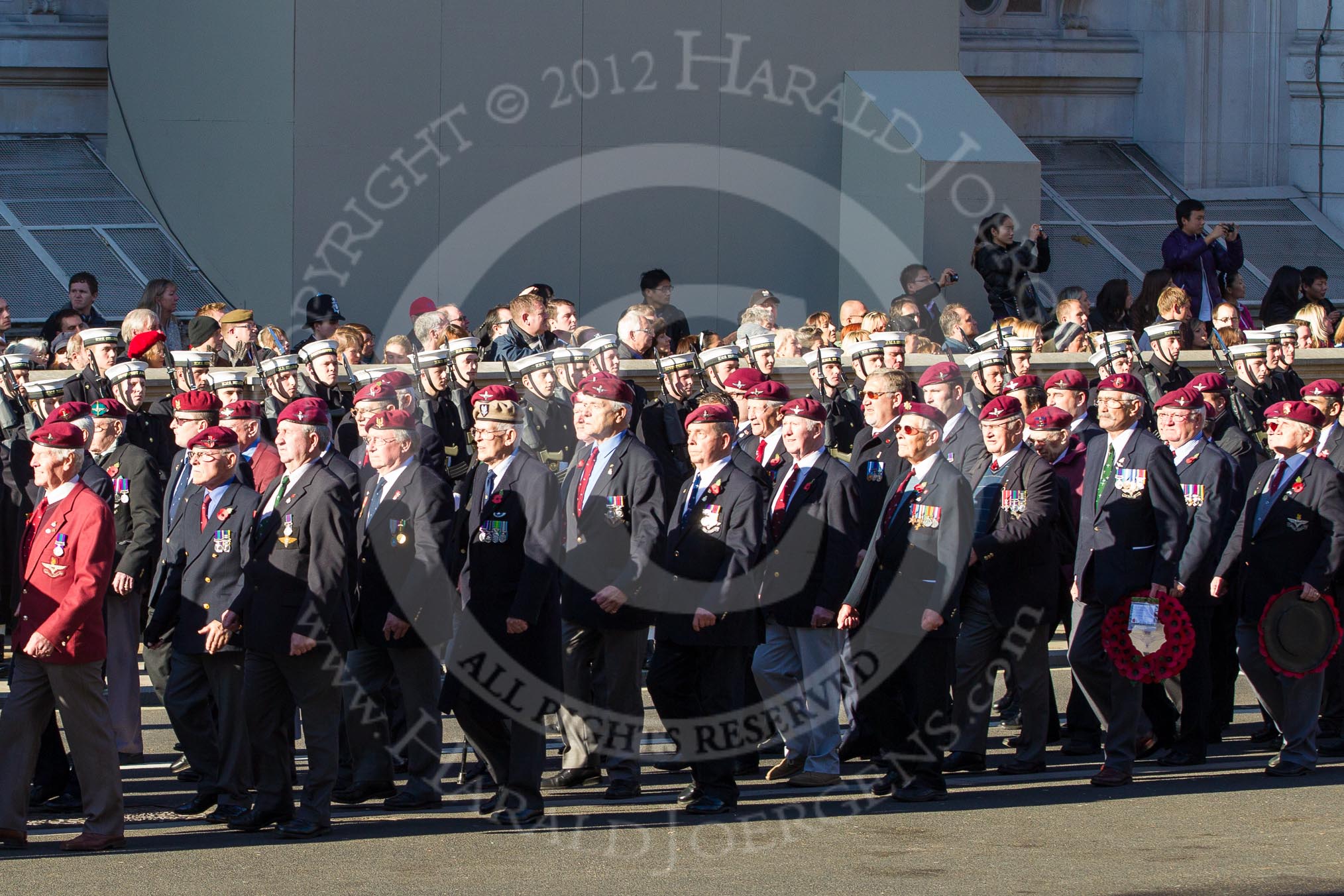 Remembrance Sunday 2012 Cenotaph March Past: Group A20 - Parachute Regimental Association..
Whitehall, Cenotaph,
London SW1,

United Kingdom,
on 11 November 2012 at 11:51, image #689