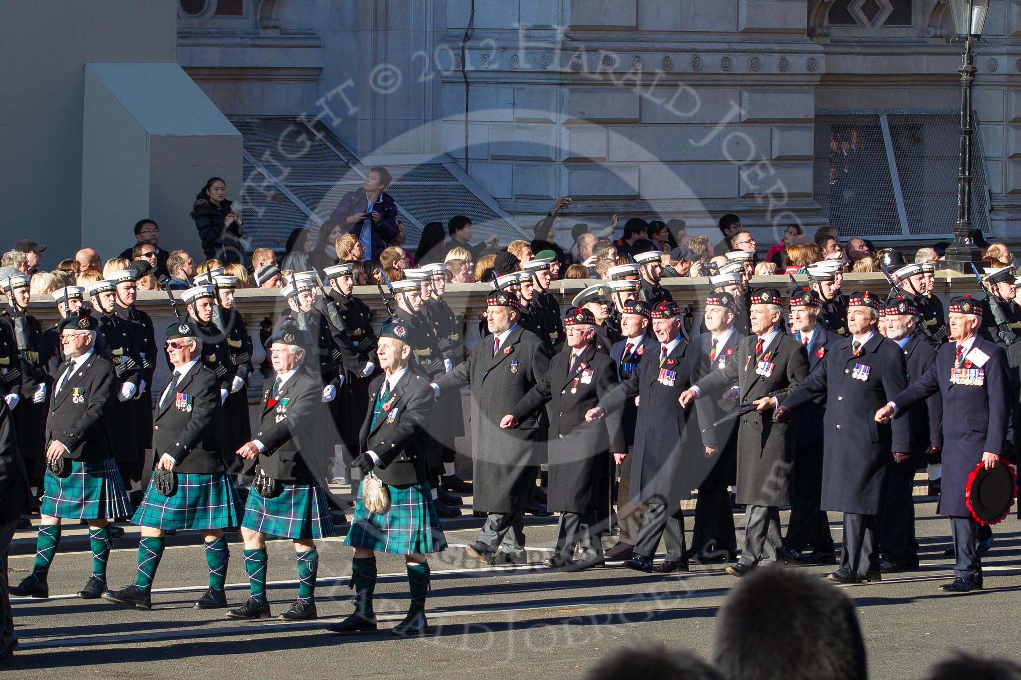 Remembrance Sunday 2012 Cenotaph March Past: Group A20 - Parachute Regimental Association and A21 - Royal Scots Regimental Association..
Whitehall, Cenotaph,
London SW1,

United Kingdom,
on 11 November 2012 at 11:51, image #702