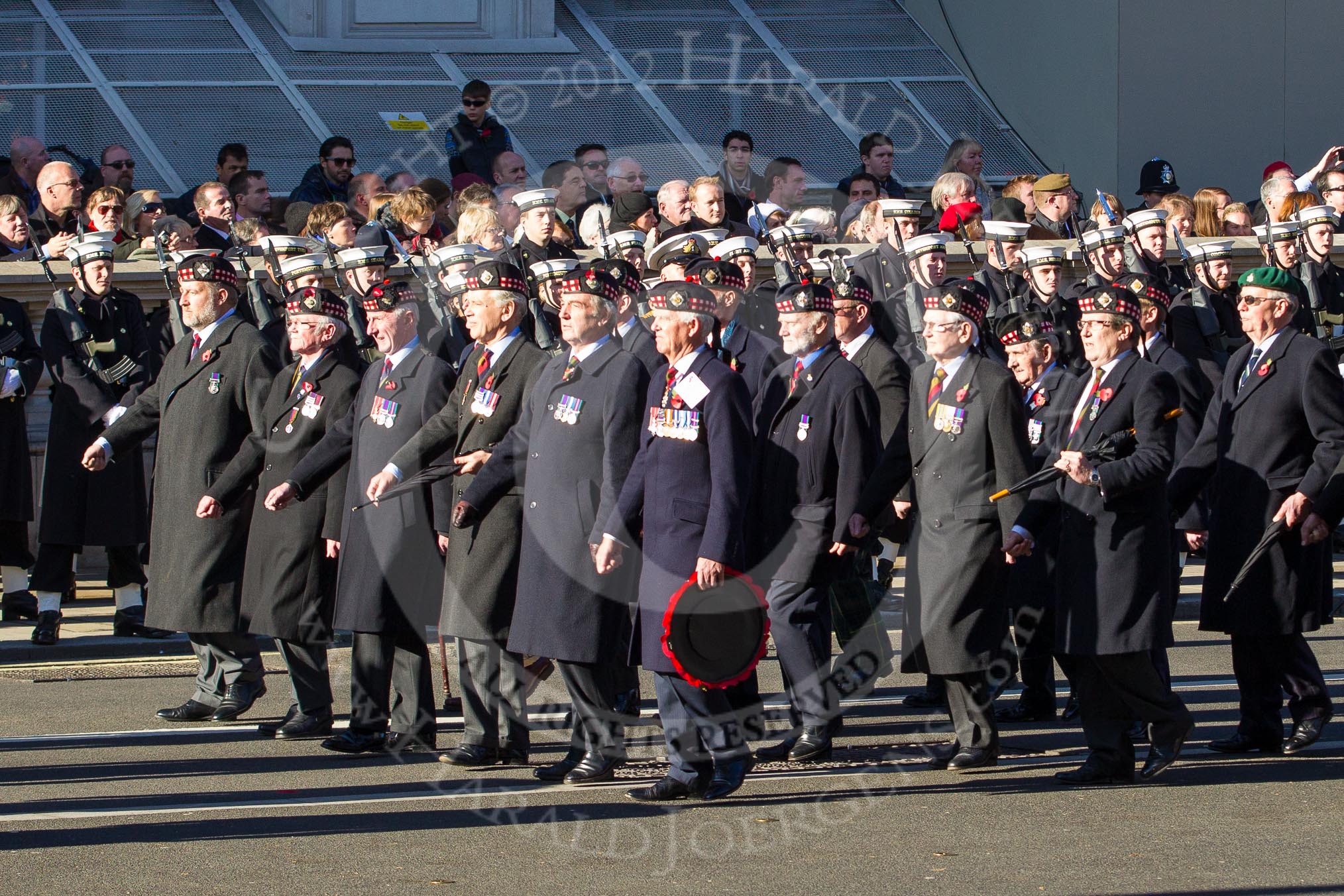 Remembrance Sunday 2012 Cenotaph March Past: Group A21 - Royal Scots Regimental Association..
Whitehall, Cenotaph,
London SW1,

United Kingdom,
on 11 November 2012 at 11:51, image #712