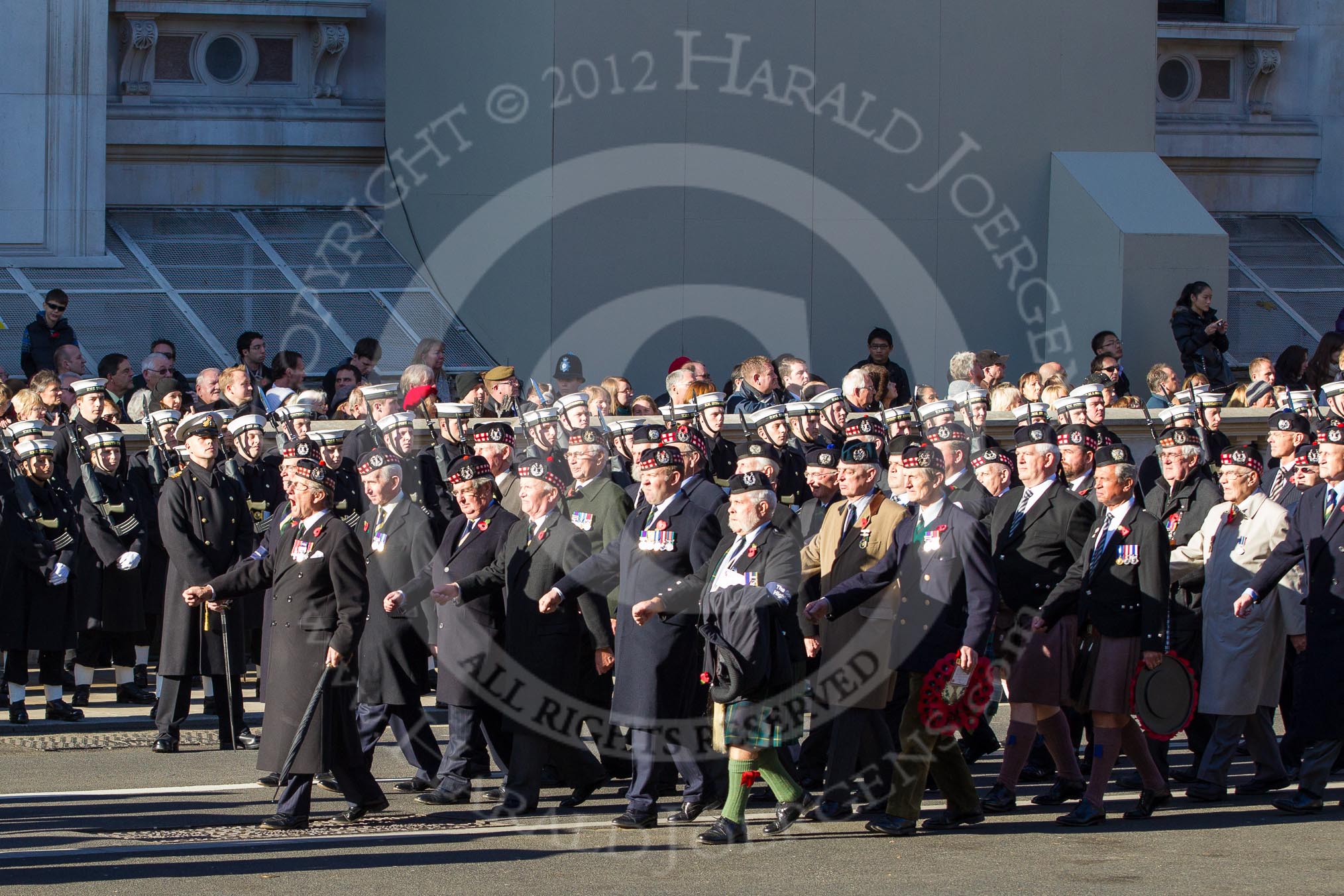 Remembrance Sunday 2012 Cenotaph March Past: Group A24 - Gordon Highlanders Association..
Whitehall, Cenotaph,
London SW1,

United Kingdom,
on 11 November 2012 at 11:52, image #732