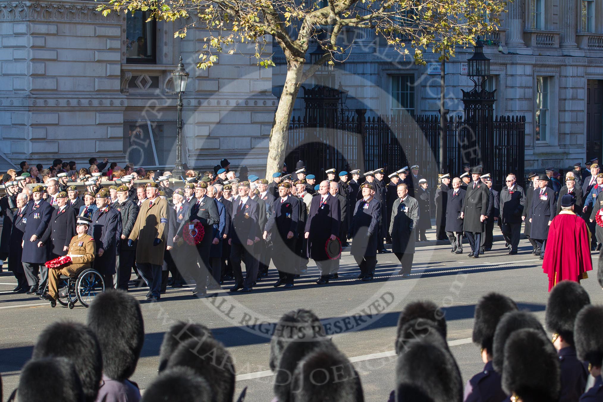 Remembrance Sunday 2012 Cenotaph March Past: Group A26 - Grenadier Guards Association and A27 - Coldstream Guards Association..
Whitehall, Cenotaph,
London SW1,

United Kingdom,
on 11 November 2012 at 11:52, image #744