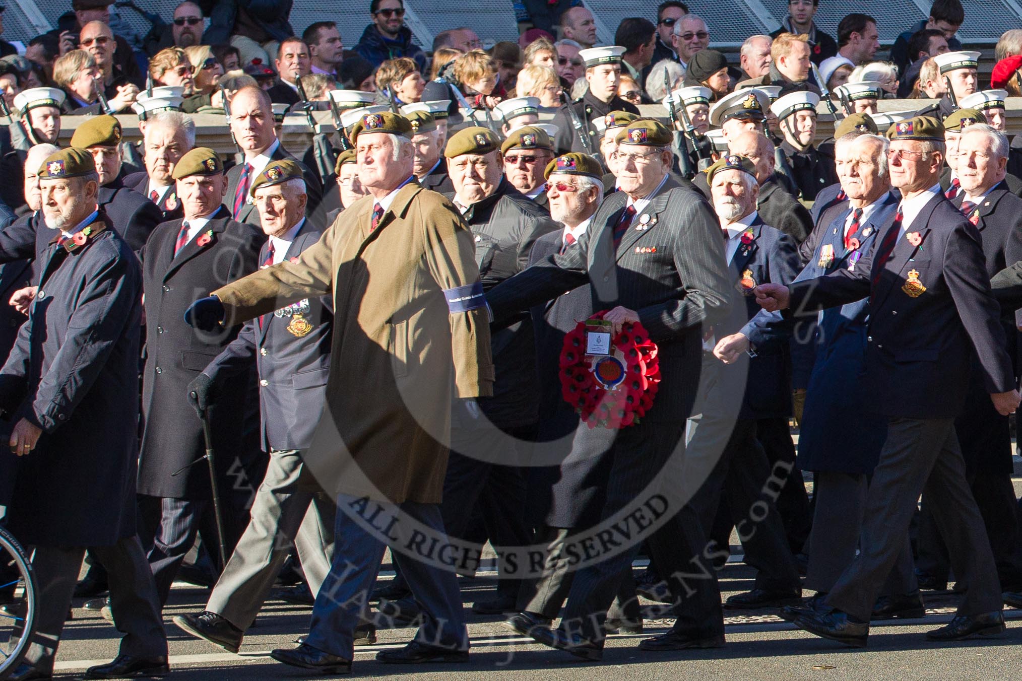 Remembrance Sunday 2012 Cenotaph March Past: Group A26 - Grenadier Guards Association..
Whitehall, Cenotaph,
London SW1,

United Kingdom,
on 11 November 2012 at 11:52, image #749