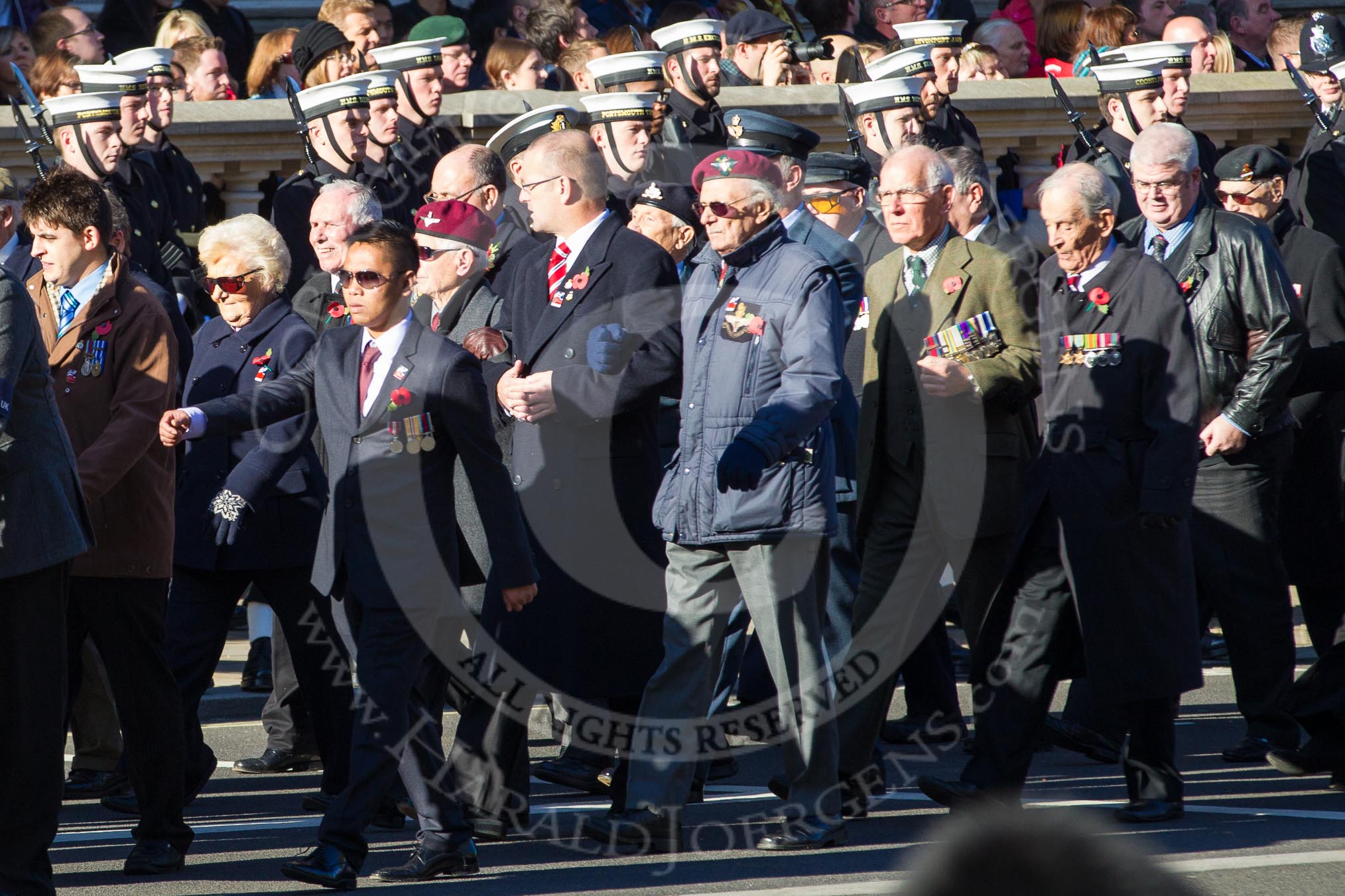 Remembrance Sunday 2012 Cenotaph March Past: Group C1, Blind Veterans UK..
Whitehall, Cenotaph,
London SW1,

United Kingdom,
on 11 November 2012 at 11:53, image #776