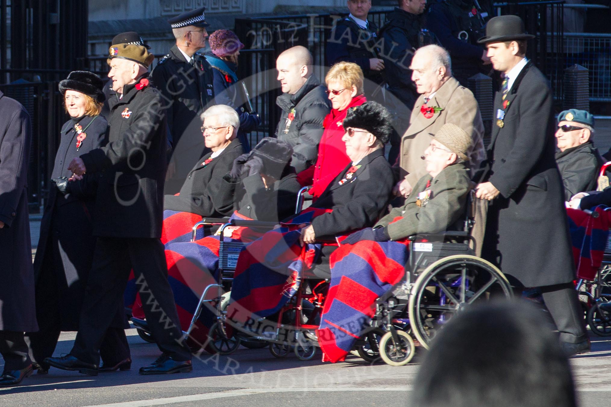 Remembrance Sunday 2012 Cenotaph March Past: Group C1, Blind Veterans UK..
Whitehall, Cenotaph,
London SW1,

United Kingdom,
on 11 November 2012 at 11:54, image #788