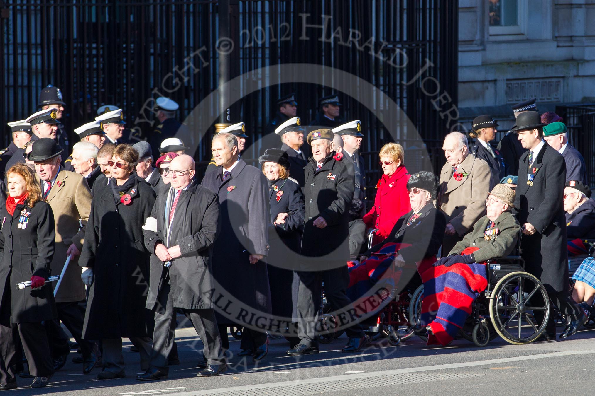 Remembrance Sunday 2012 Cenotaph March Past: Group C1, Blind Veterans UK..
Whitehall, Cenotaph,
London SW1,

United Kingdom,
on 11 November 2012 at 11:54, image #789