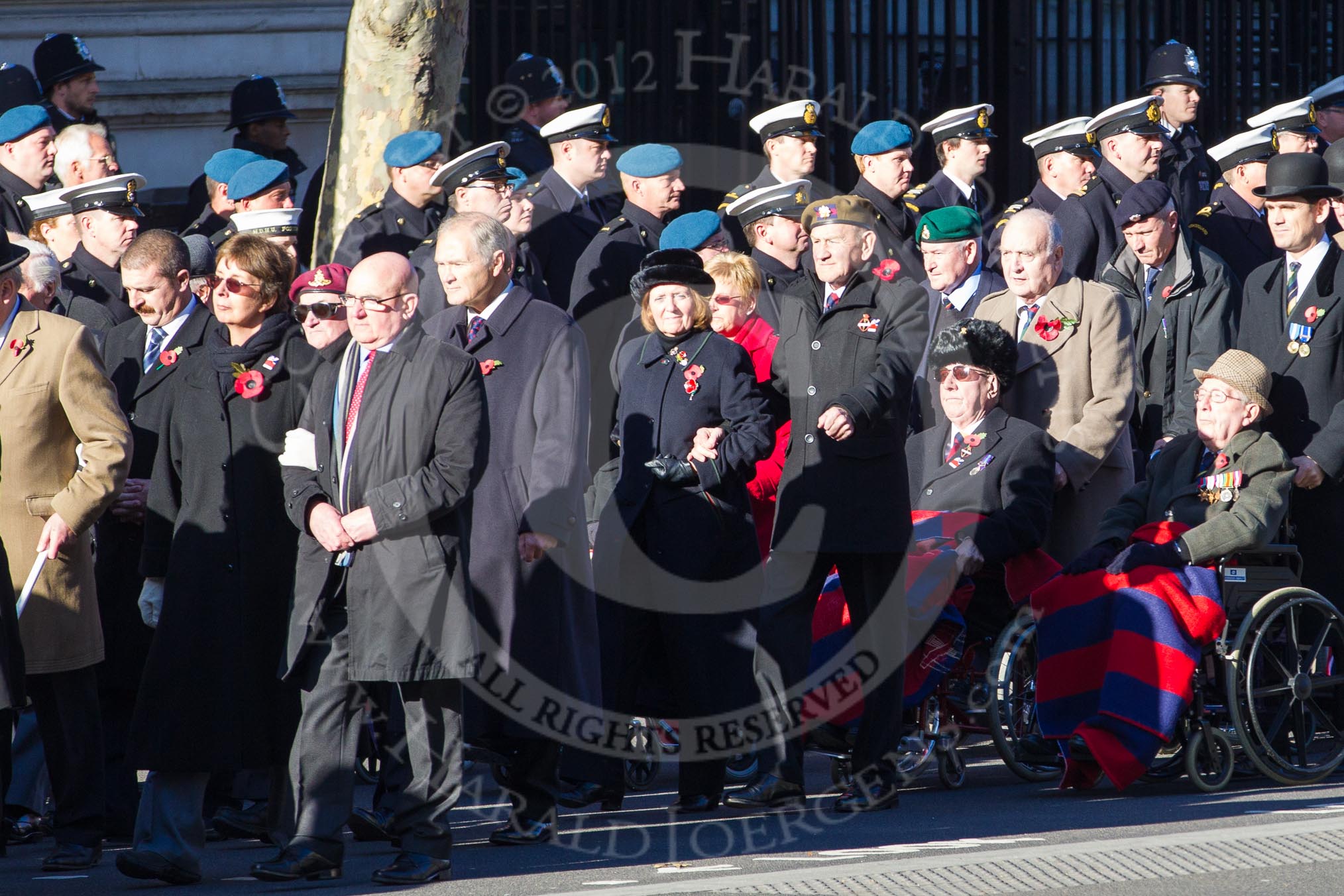 Remembrance Sunday 2012 Cenotaph March Past: Group C1, Blind Veterans UK..
Whitehall, Cenotaph,
London SW1,

United Kingdom,
on 11 November 2012 at 11:54, image #791