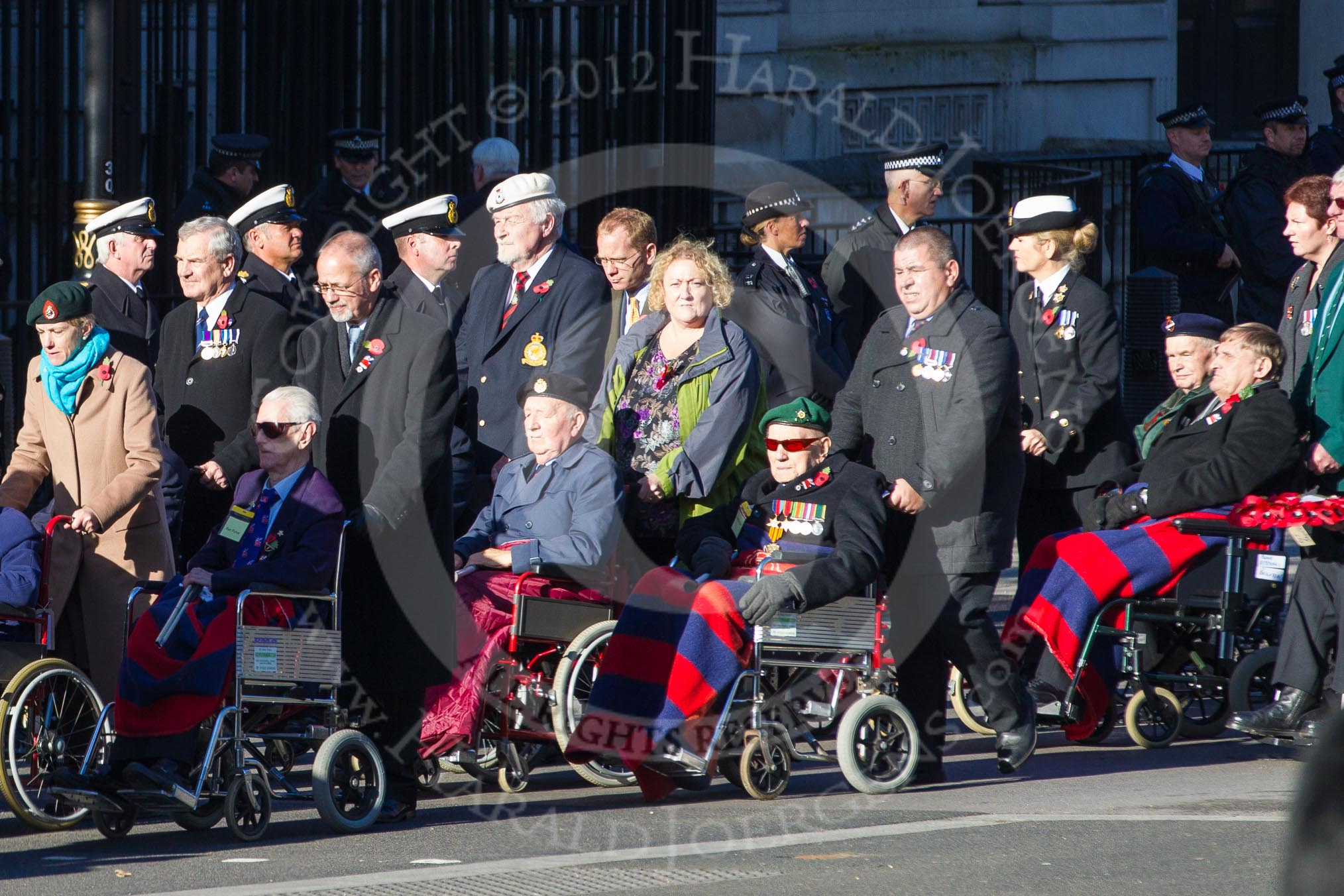 Remembrance Sunday 2012 Cenotaph March Past: Group C1, Blind Veterans UK..
Whitehall, Cenotaph,
London SW1,

United Kingdom,
on 11 November 2012 at 11:54, image #796