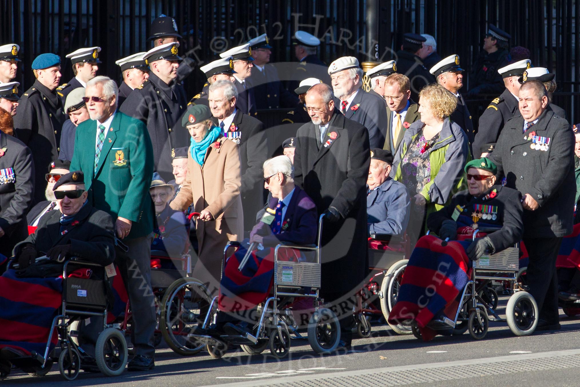 Remembrance Sunday 2012 Cenotaph March Past: Group C1, Blind Veterans UK..
Whitehall, Cenotaph,
London SW1,

United Kingdom,
on 11 November 2012 at 11:54, image #797