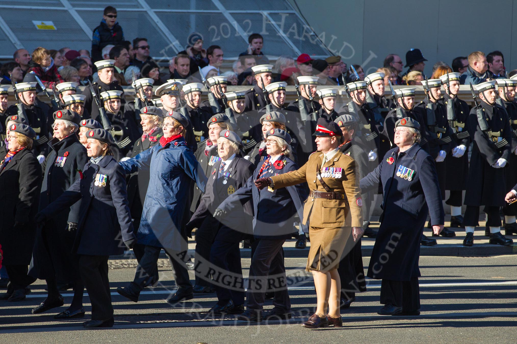 Remembrance Sunday 2012 Cenotaph March Past: Group  B9 -Queen Alexandra's Royal Army Nursing Corps Association..
Whitehall, Cenotaph,
London SW1,

United Kingdom,
on 11 November 2012 at 11:56, image #856