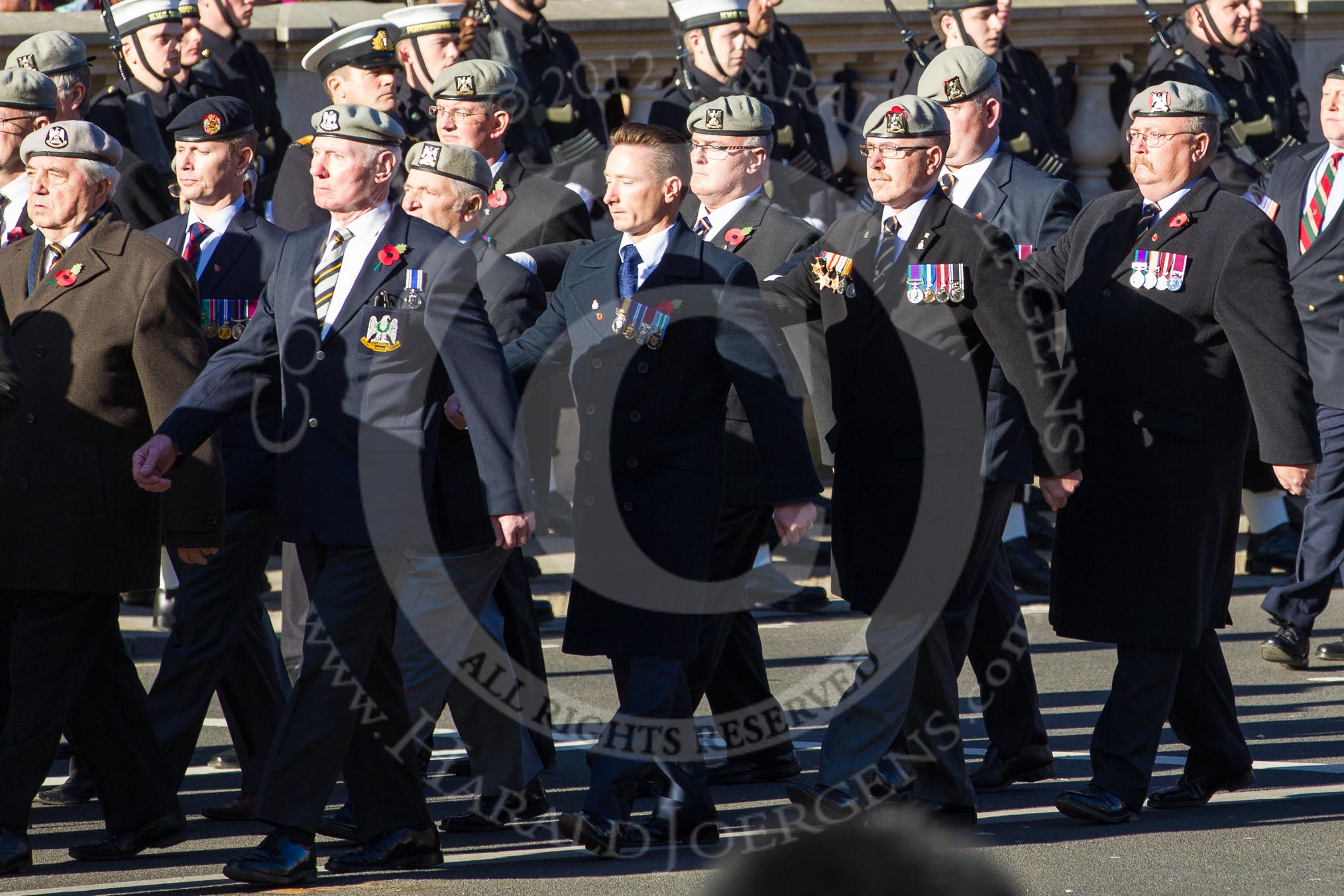 Remembrance Sunday 2012 Cenotaph March Past: Group  B10 - Royal Scots Dragoon Guards and B11 - Royal Dragoon Guards ..
Whitehall, Cenotaph,
London SW1,

United Kingdom,
on 11 November 2012 at 11:56, image #863