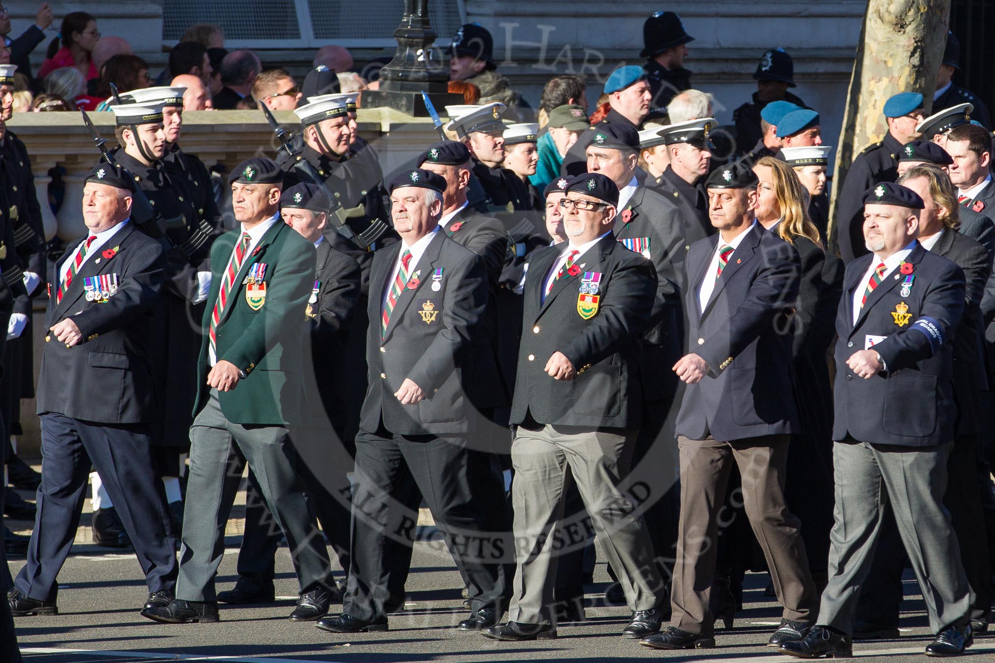 Remembrance Sunday 2012 Cenotaph March Past: Group  B11 - Royal Dragoon Guards ..
Whitehall, Cenotaph,
London SW1,

United Kingdom,
on 11 November 2012 at 11:56, image #866