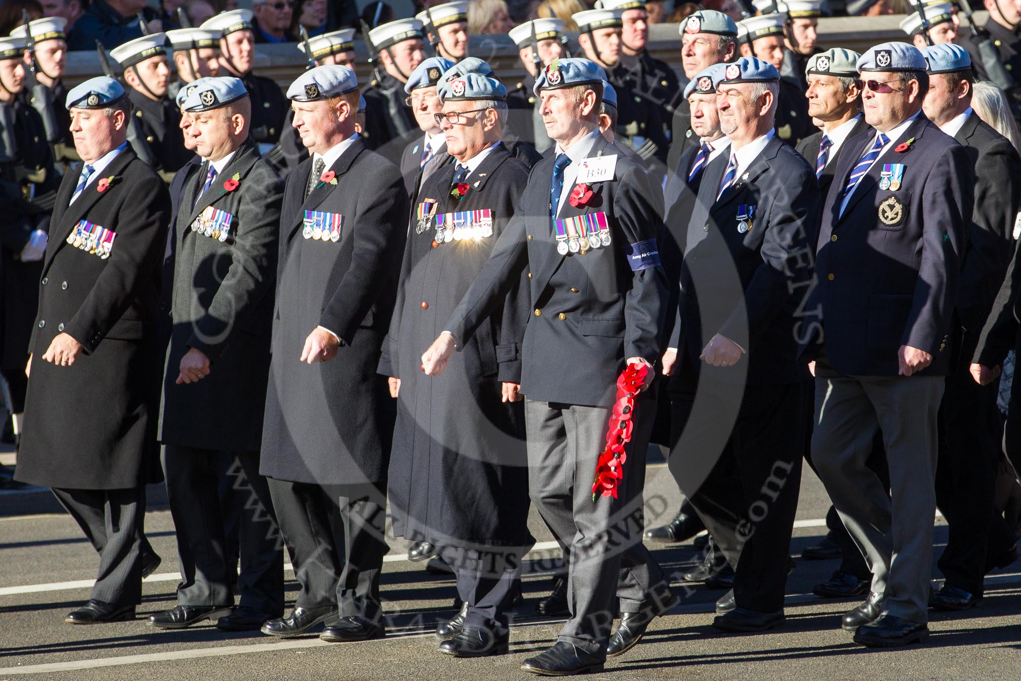 Remembrance Sunday 2012 Cenotaph March Past: Group B30 - Army Air Corps Association..
Whitehall, Cenotaph,
London SW1,

United Kingdom,
on 11 November 2012 at 11:59, image #1010