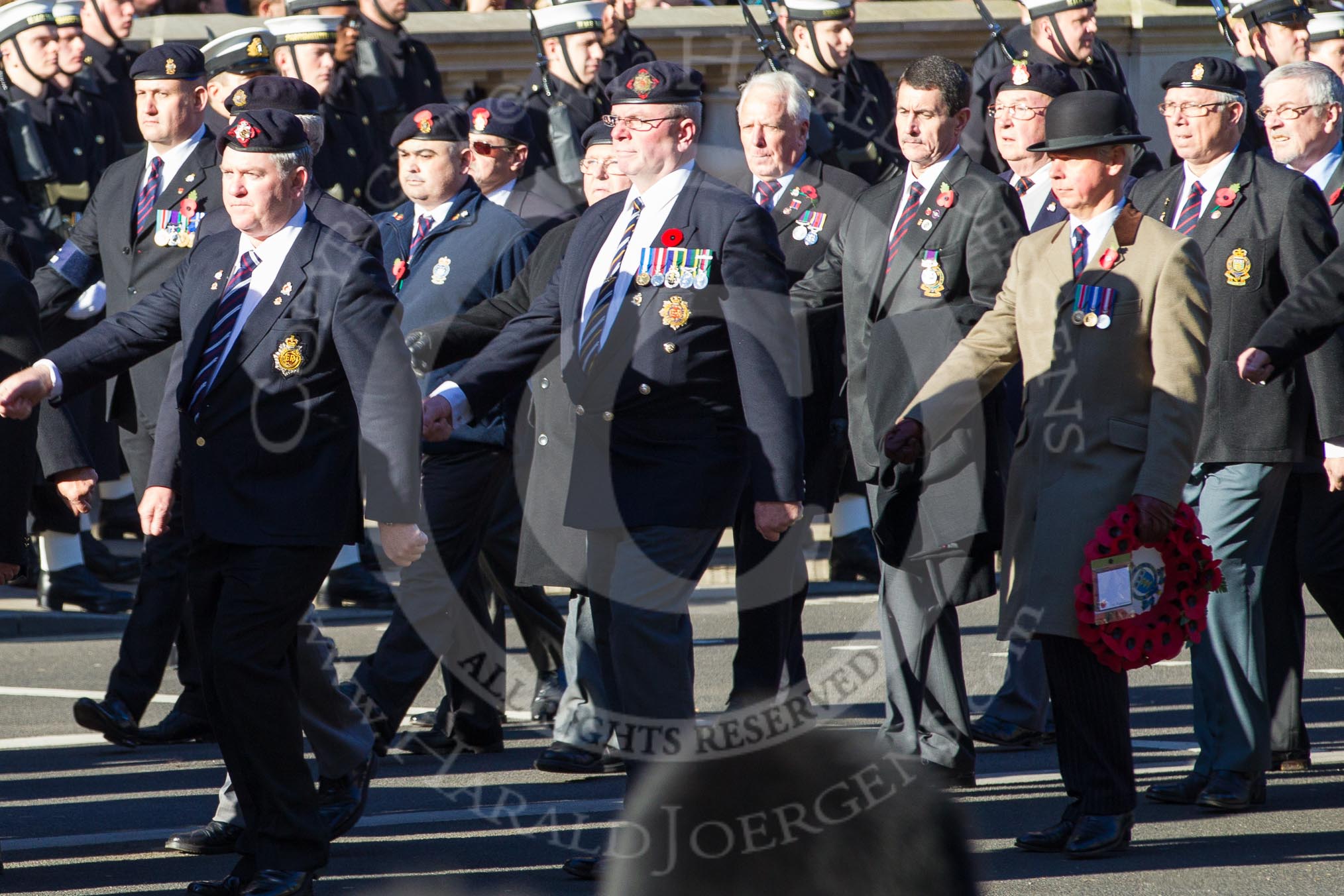 Remembrance Sunday 2012 Cenotaph March Past: Group B31 - Royal Army Service Corps & Royal Corps of Transport Association..
Whitehall, Cenotaph,
London SW1,

United Kingdom,
on 11 November 2012 at 11:59, image #1020