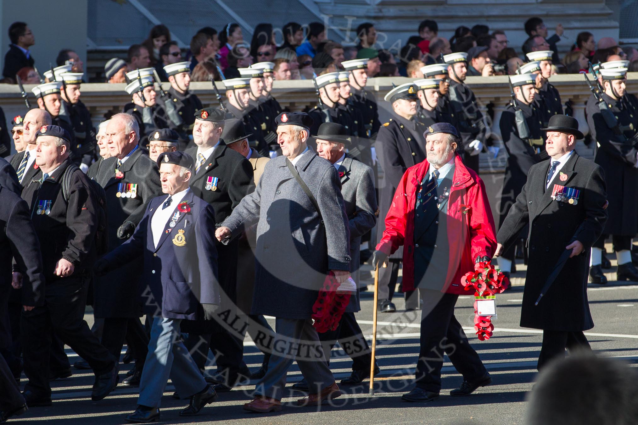 Remembrance Sunday 2012 Cenotaph March Past: Group B33 - Army Catering Corps Association..
Whitehall, Cenotaph,
London SW1,

United Kingdom,
on 11 November 2012 at 12:00, image #1029