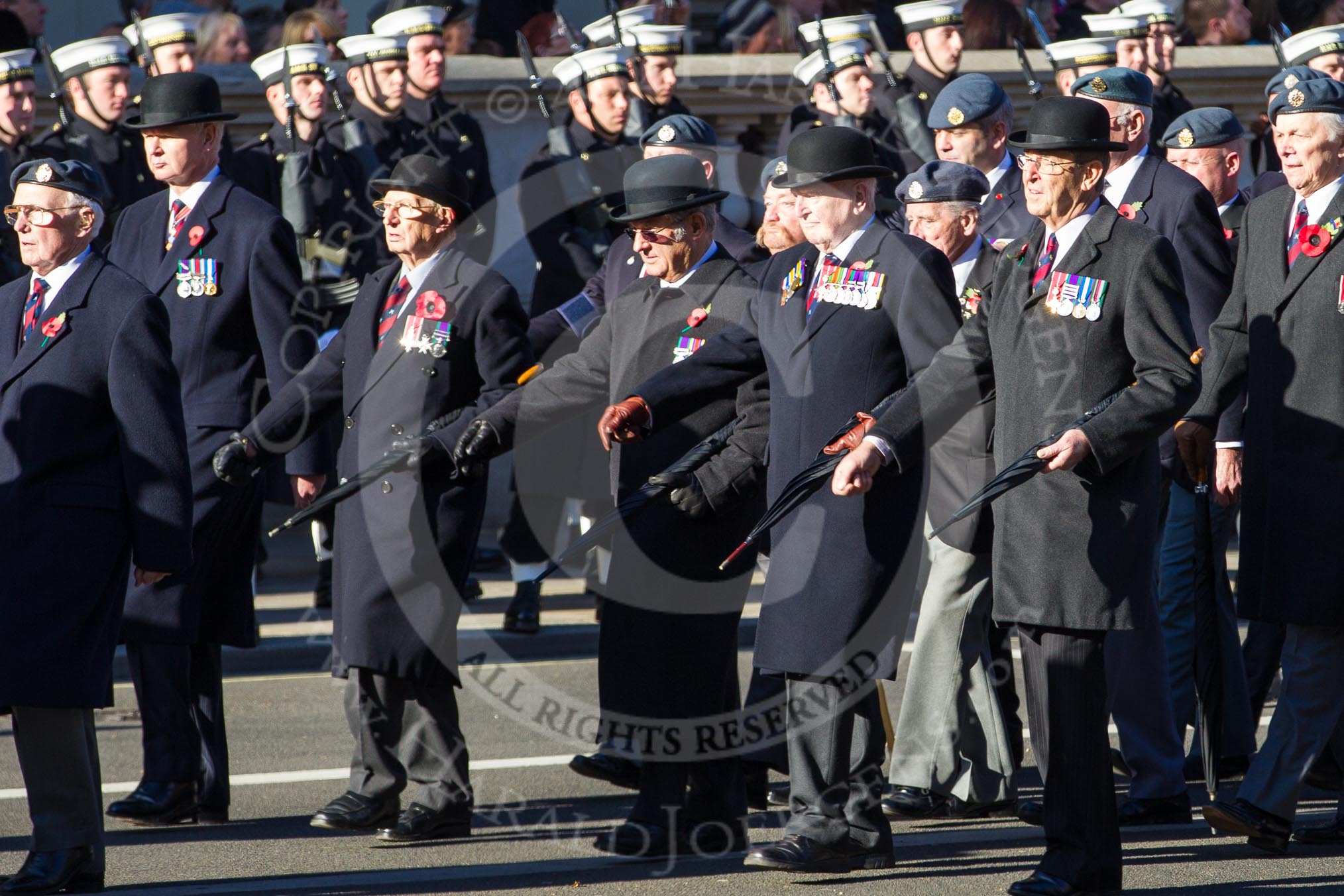 Remembrance Sunday 2012 Cenotaph March Past: Group C2 - Royal Air Force Regiment Association..
Whitehall, Cenotaph,
London SW1,

United Kingdom,
on 11 November 2012 at 12:00, image #1043