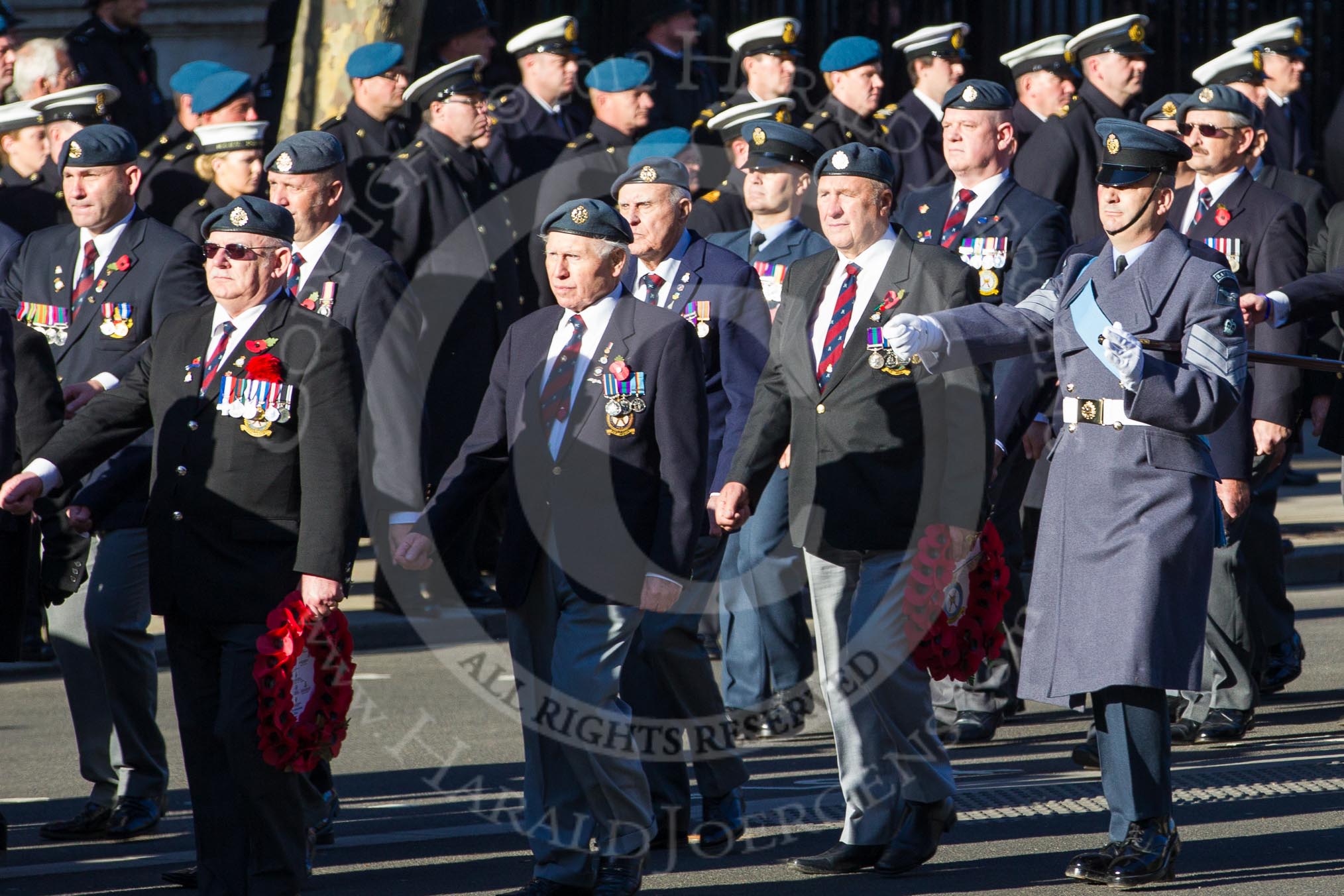 Remembrance Sunday 2012 Cenotaph March Past: Group C2 - Royal Air Force Regiment Association..
Whitehall, Cenotaph,
London SW1,

United Kingdom,
on 11 November 2012 at 12:00, image #1051