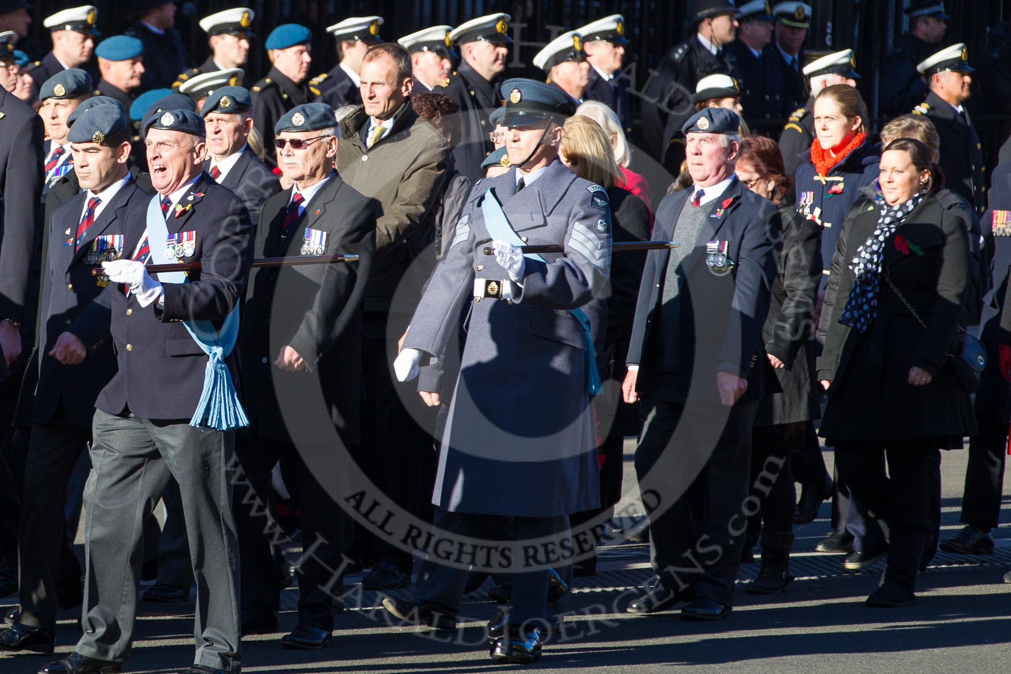 Remembrance Sunday 2012 Cenotaph March Past: Group C2 - Royal Air Force Regiment Association..
Whitehall, Cenotaph,
London SW1,

United Kingdom,
on 11 November 2012 at 12:00, image #1062