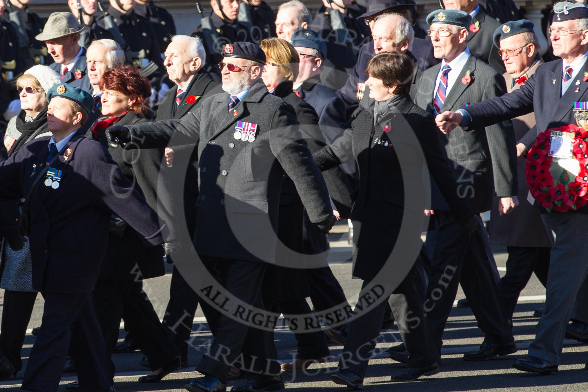 Remembrance Sunday 2012 Cenotaph March Past: Group C3 - Royal Air Forces Association..
Whitehall, Cenotaph,
London SW1,

United Kingdom,
on 11 November 2012 at 12:01, image #1088