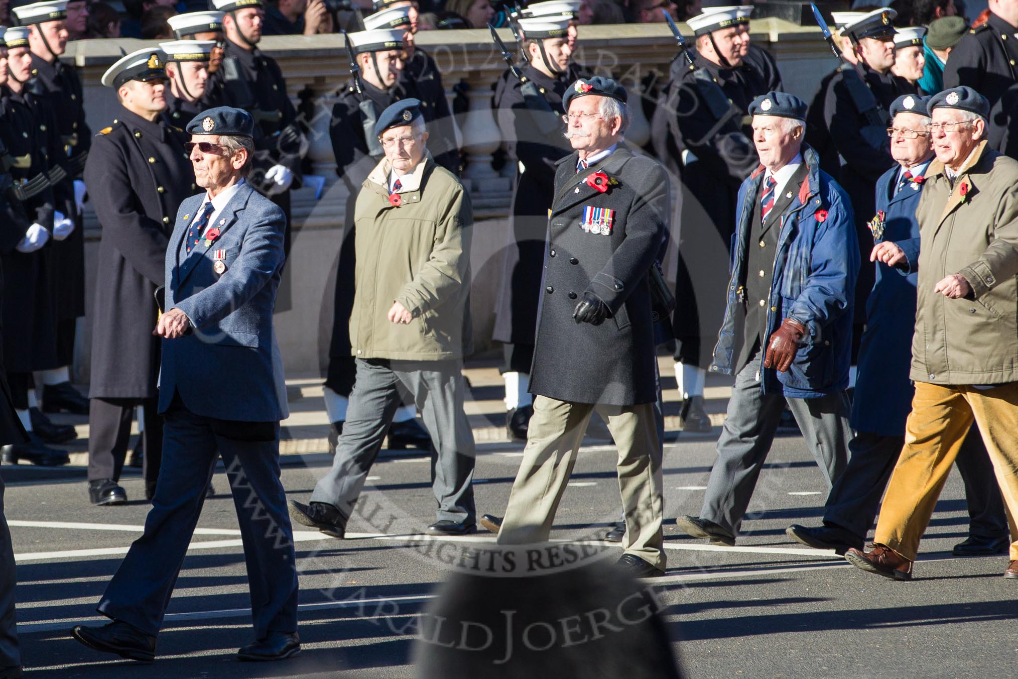 Remembrance Sunday 2012 Cenotaph March Past: Group C3 - Royal Air Forces Association..
Whitehall, Cenotaph,
London SW1,

United Kingdom,
on 11 November 2012 at 12:01, image #1091