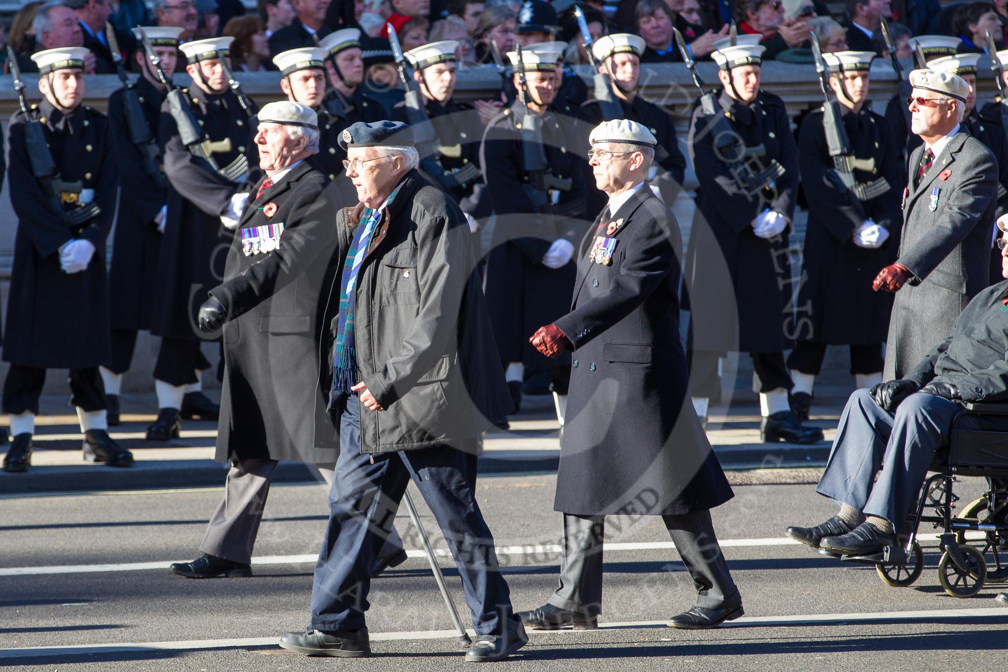 Remembrance Sunday 2012 Cenotaph March Past: Group C12 - Royal Air Force Police Association,.
Whitehall, Cenotaph,
London SW1,

United Kingdom,
on 11 November 2012 at 12:02, image #1114