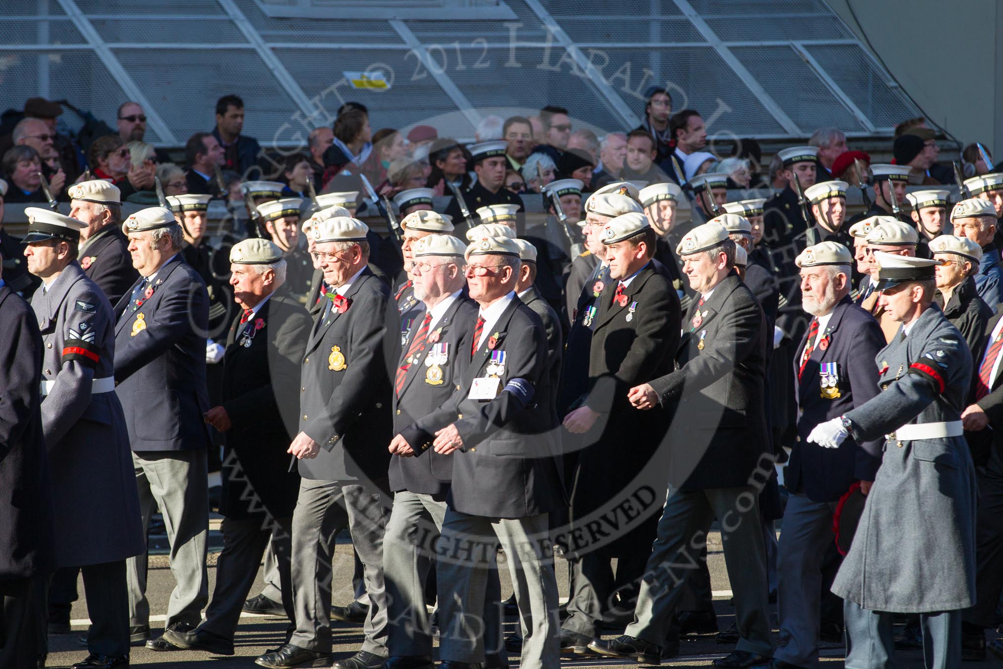 Remembrance Sunday 2012 Cenotaph March Past: Group C12 - Royal Air Force Police Association,.
Whitehall, Cenotaph,
London SW1,

United Kingdom,
on 11 November 2012 at 12:02, image #1115