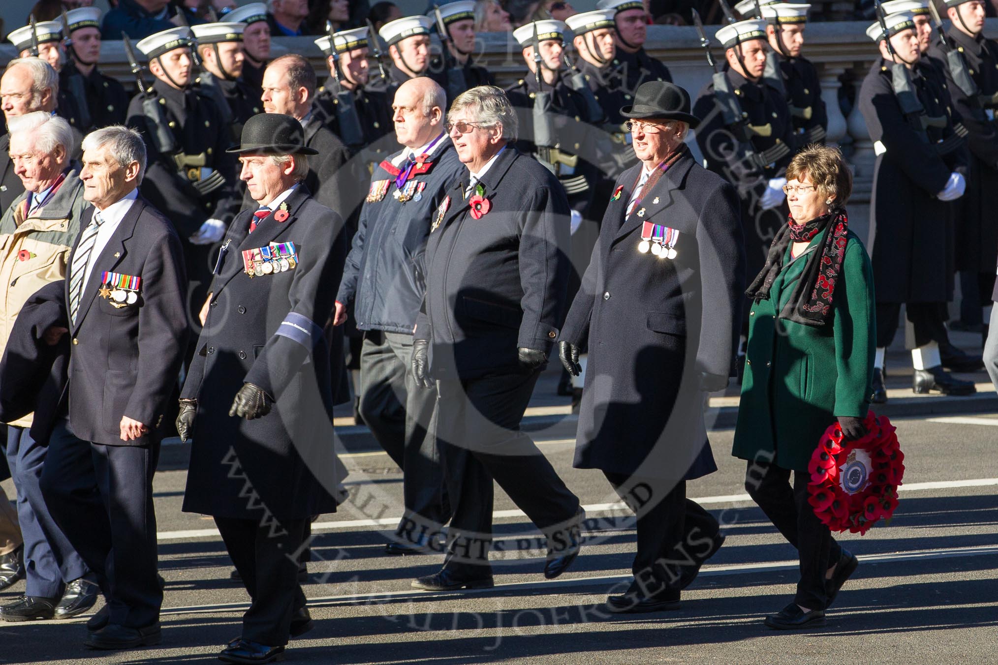 Remembrance Sunday 2012 Cenotaph March Past: Group C19 - 7 Squadron Association..
Whitehall, Cenotaph,
London SW1,

United Kingdom,
on 11 November 2012 at 12:03, image #1175