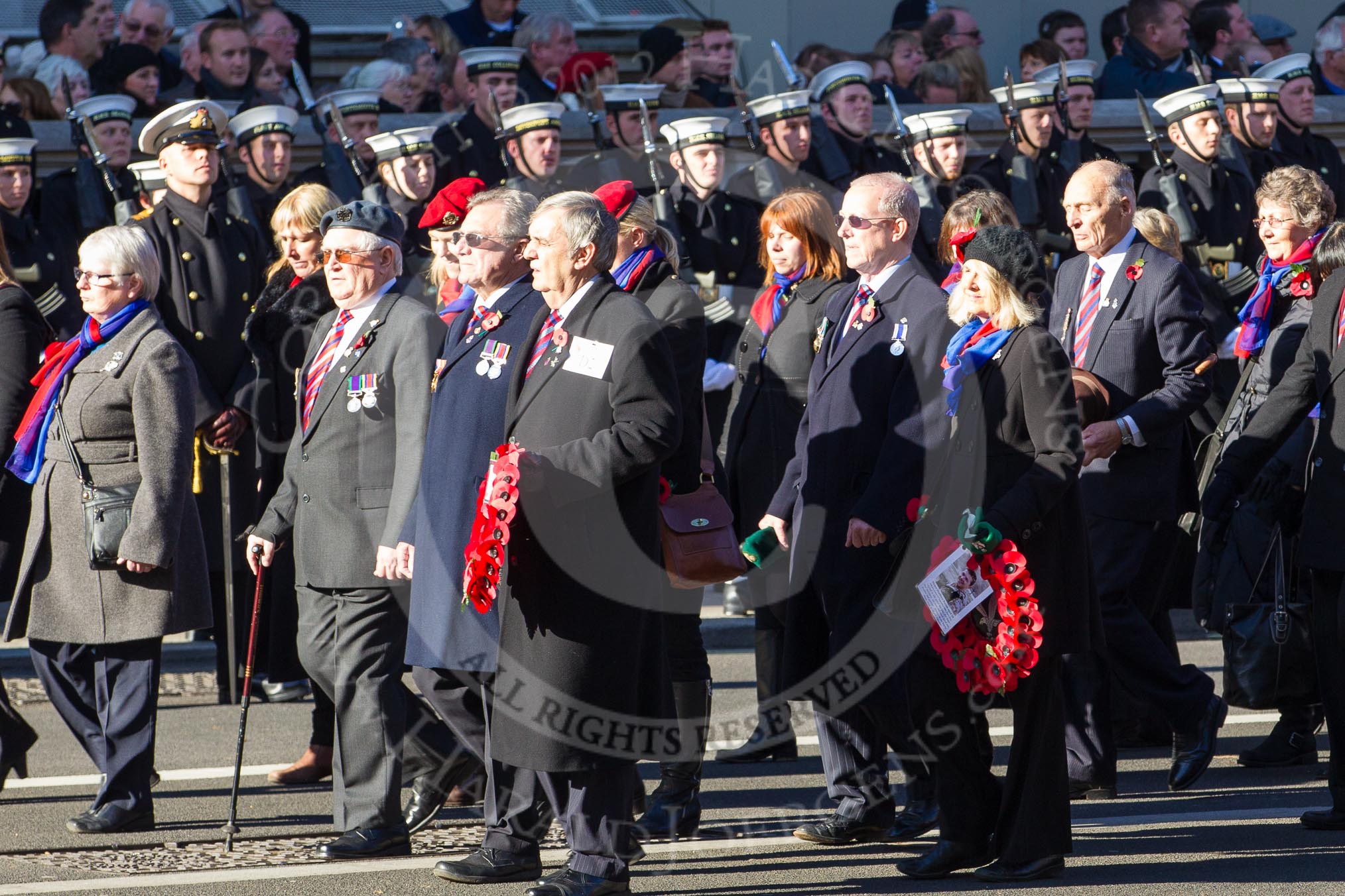 Remembrance Sunday 2012 Cenotaph March Past: Group D2 - SSAFA Forces Help..
Whitehall, Cenotaph,
London SW1,

United Kingdom,
on 11 November 2012 at 12:05, image #1234