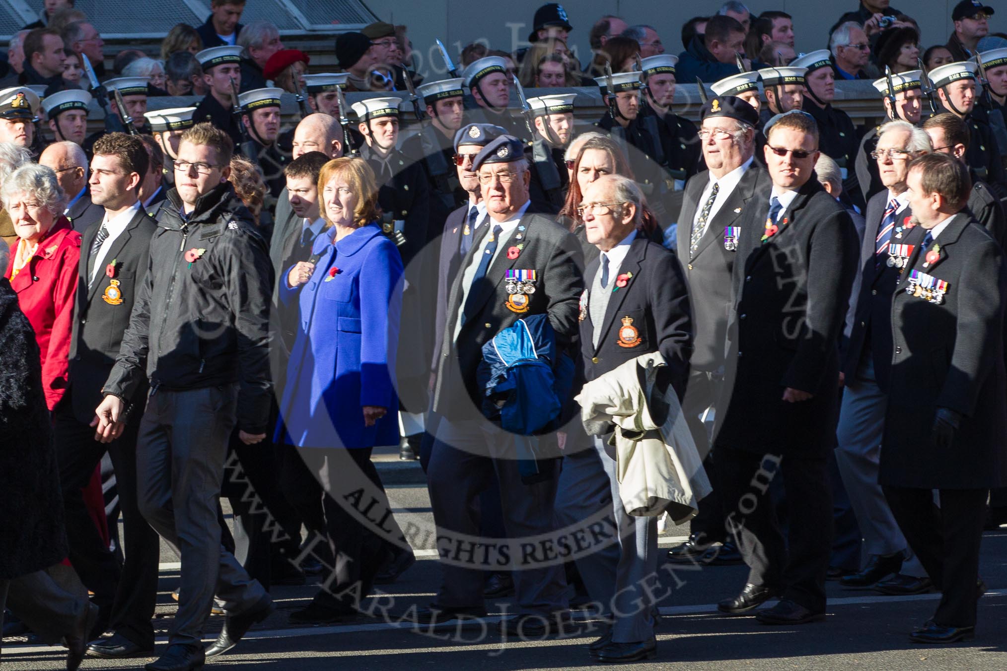 Remembrance Sunday 2012 Cenotaph March Past: Group D5 - British Nuclear Test Veterans Association..
Whitehall, Cenotaph,
London SW1,

United Kingdom,
on 11 November 2012 at 12:05, image #1254