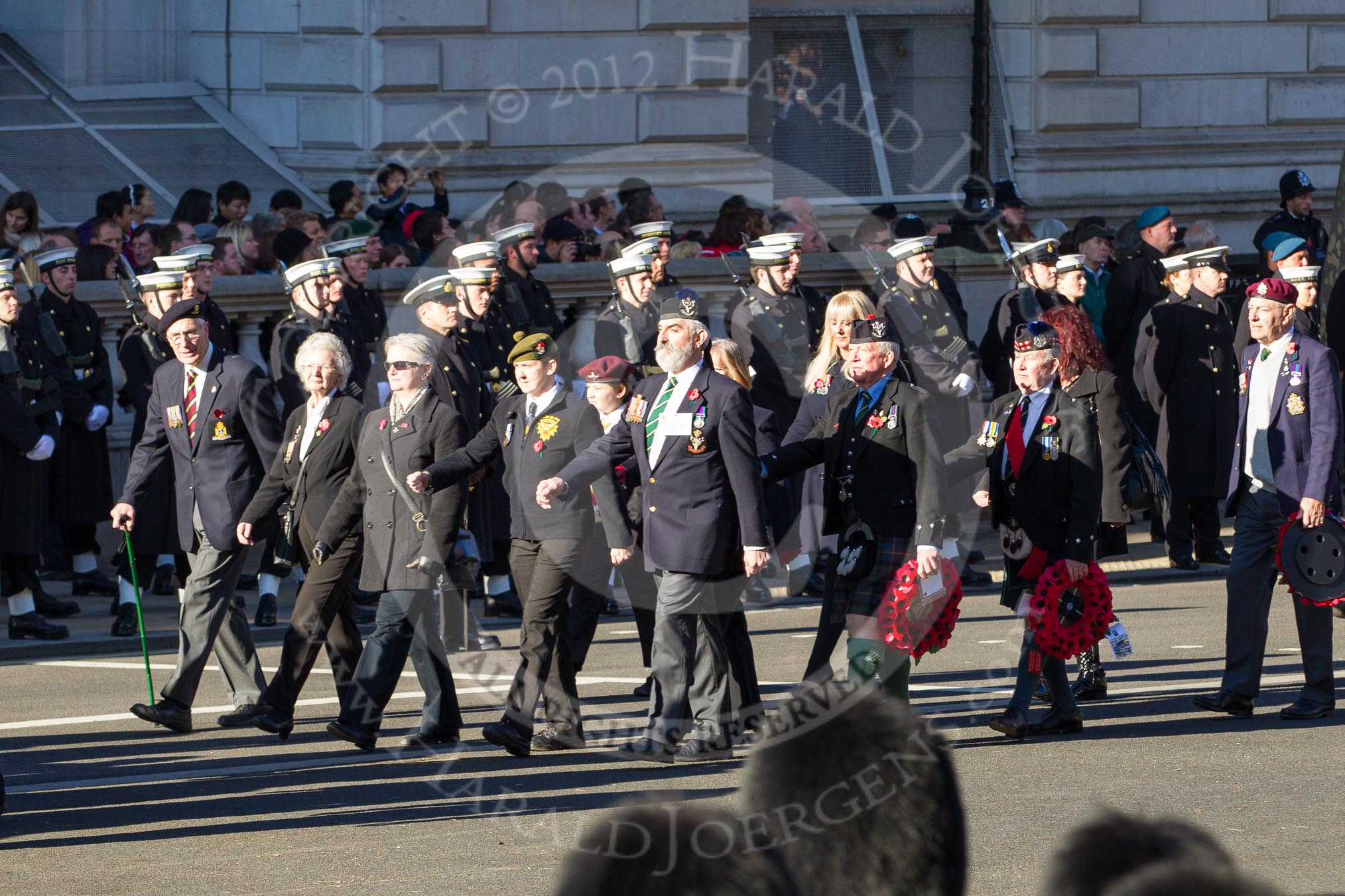 Remembrance Sunday 2012 Cenotaph March Past: Group D18 - The Royal British Legion Scotland..
Whitehall, Cenotaph,
London SW1,

United Kingdom,
on 11 November 2012 at 12:07, image #1371