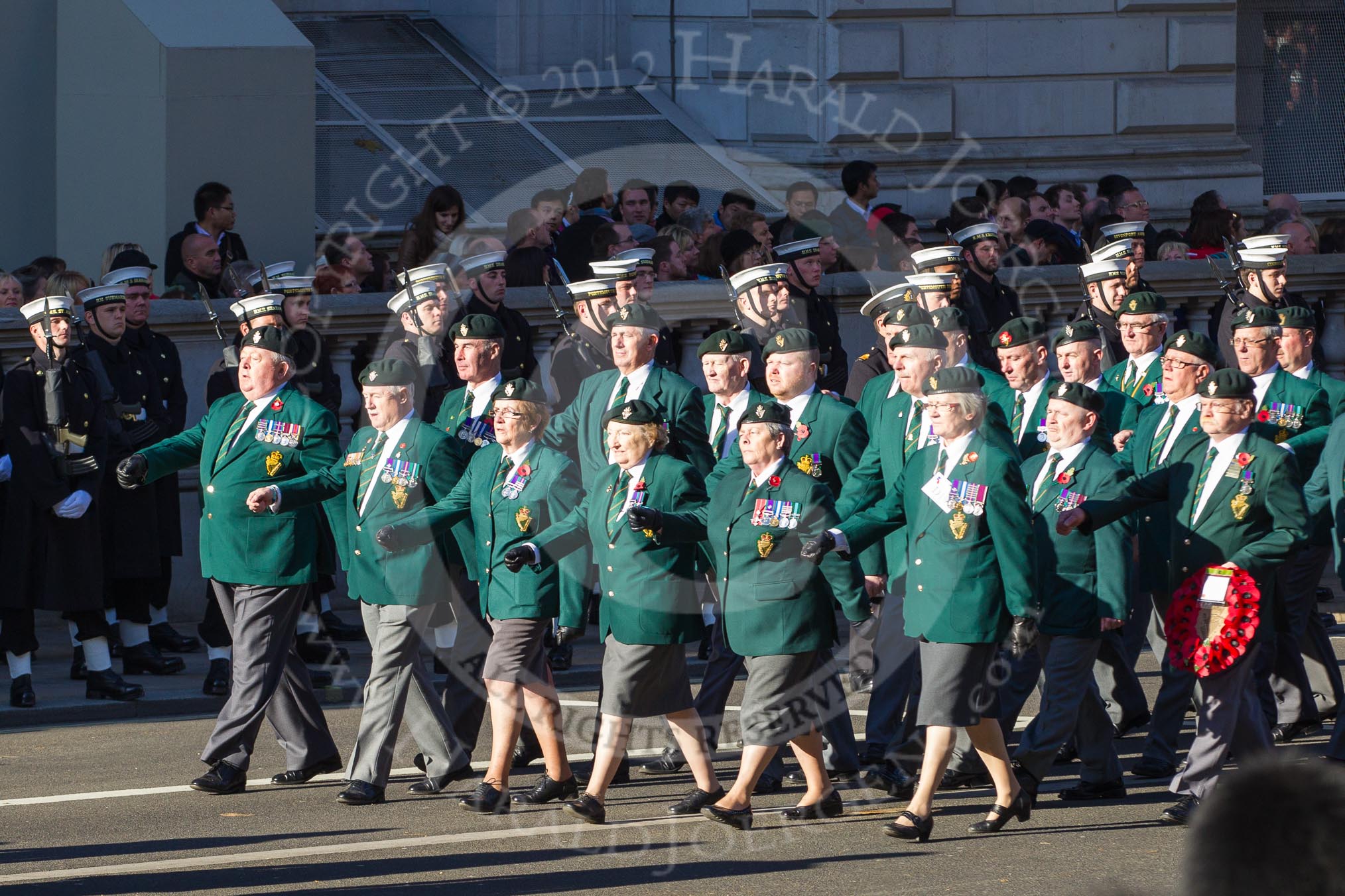 Remembrance Sunday 2012 Cenotaph March Past: Group 19 - Ulster Defence Regiment..
Whitehall, Cenotaph,
London SW1,

United Kingdom,
on 11 November 2012 at 12:08, image #1378