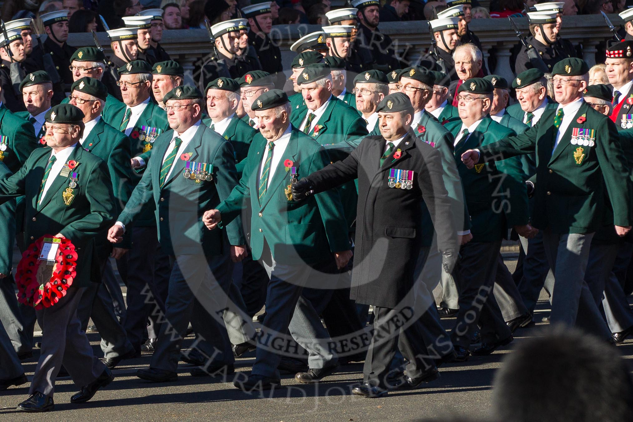 Remembrance Sunday 2012 Cenotaph March Past: Group 19 - Ulster Defence Regiment..
Whitehall, Cenotaph,
London SW1,

United Kingdom,
on 11 November 2012 at 12:08, image #1383