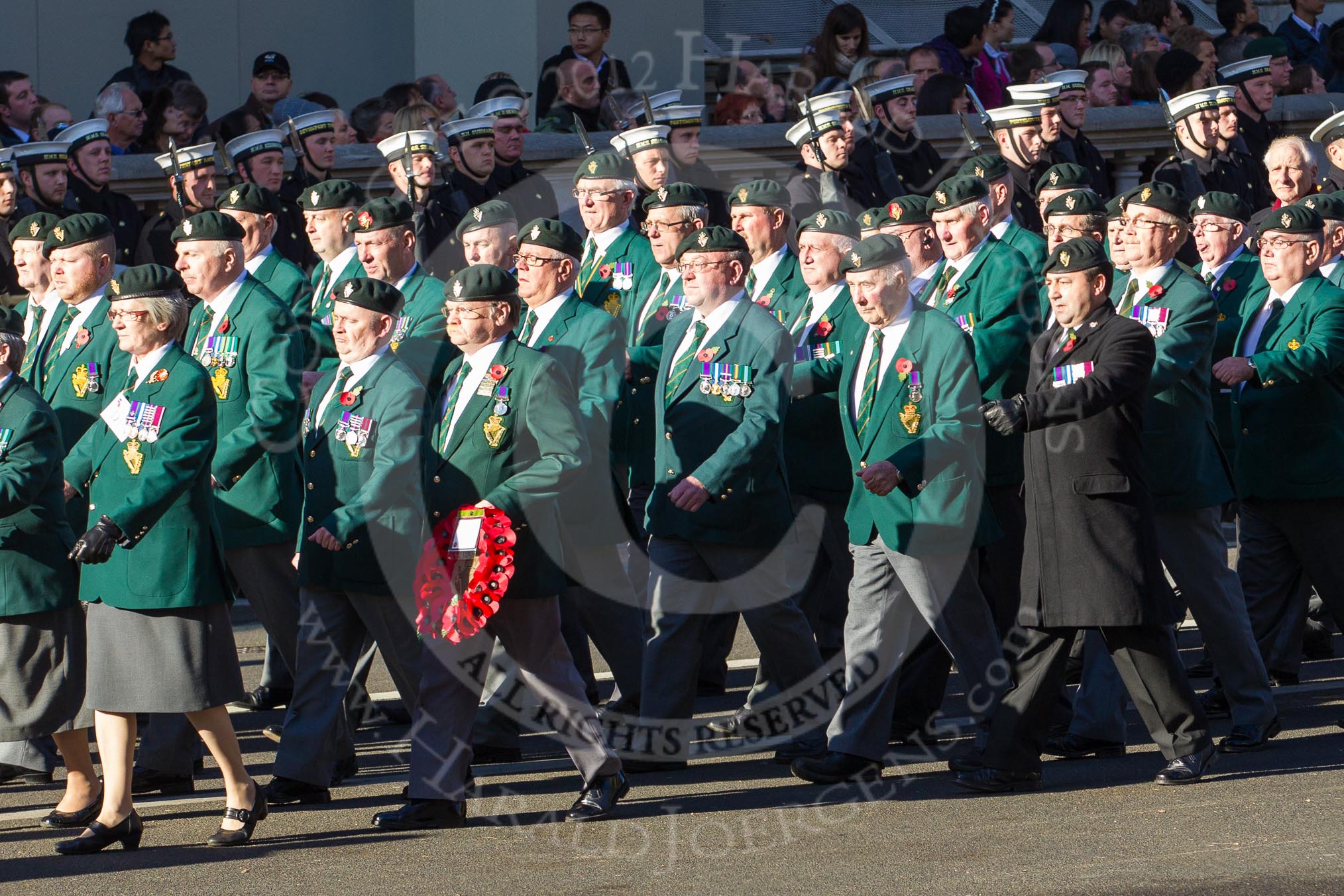 Remembrance Sunday 2012 Cenotaph March Past: Group 19 - Ulster Defence Regiment..
Whitehall, Cenotaph,
London SW1,

United Kingdom,
on 11 November 2012 at 12:08, image #1384