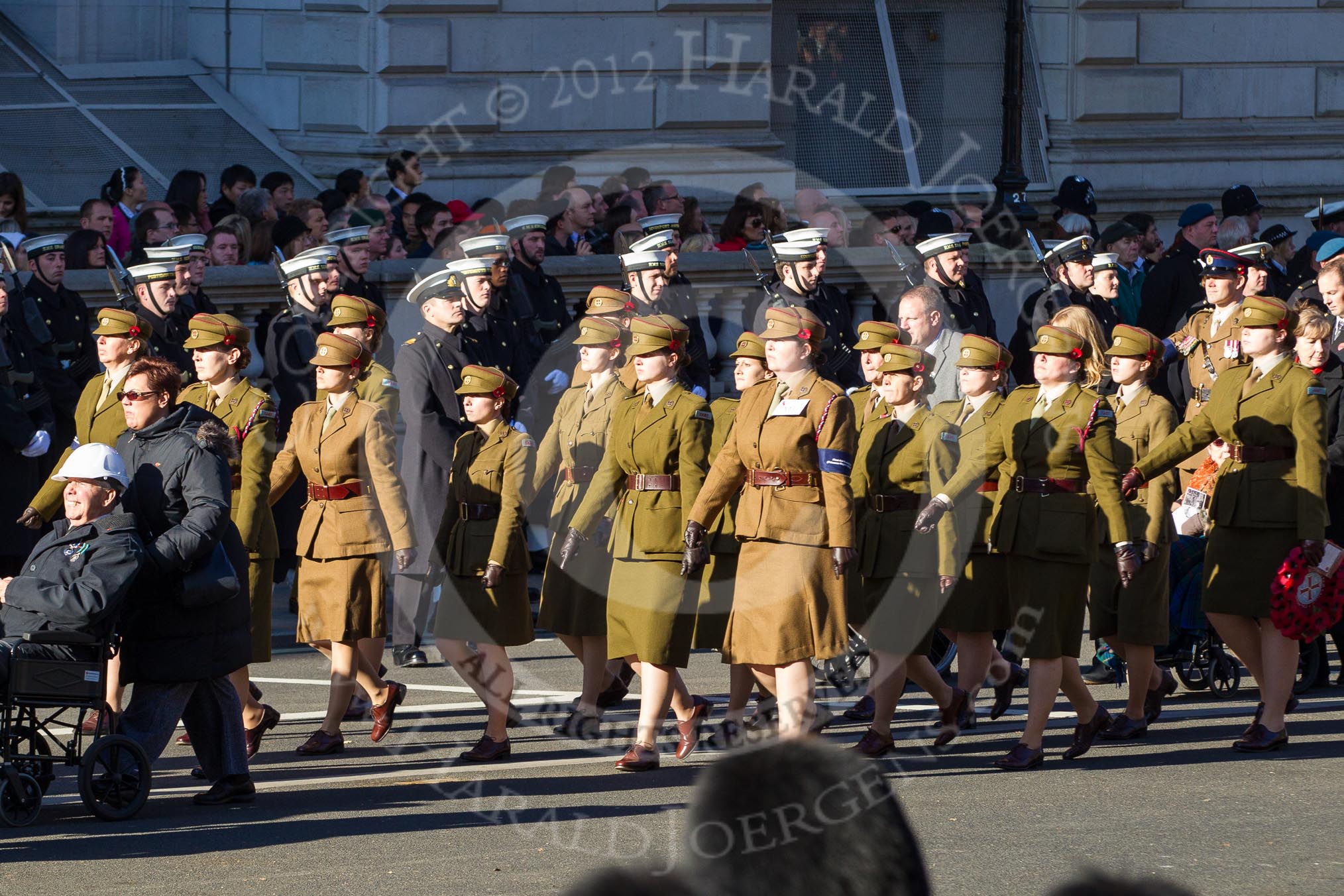 Remembrance Sunday 2012 Cenotaph March Past: Group M3 - First Aid Nursing Yeomanry..
Whitehall, Cenotaph,
London SW1,

United Kingdom,
on 11 November 2012 at 12:09, image #1436