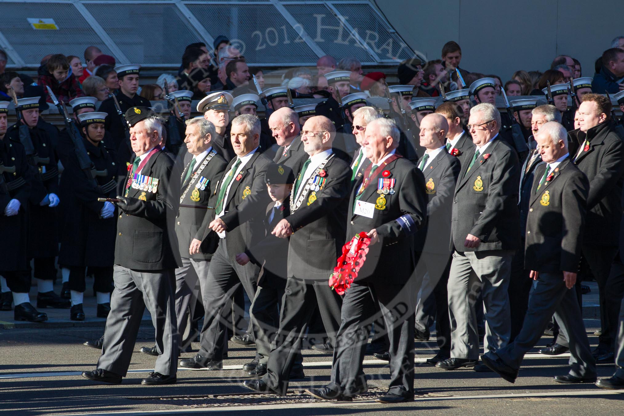 Remembrance Sunday 2012 Cenotaph March Past: Group M20 - Ulster Special Constabulary Association..
Whitehall, Cenotaph,
London SW1,

United Kingdom,
on 11 November 2012 at 12:12, image #1557