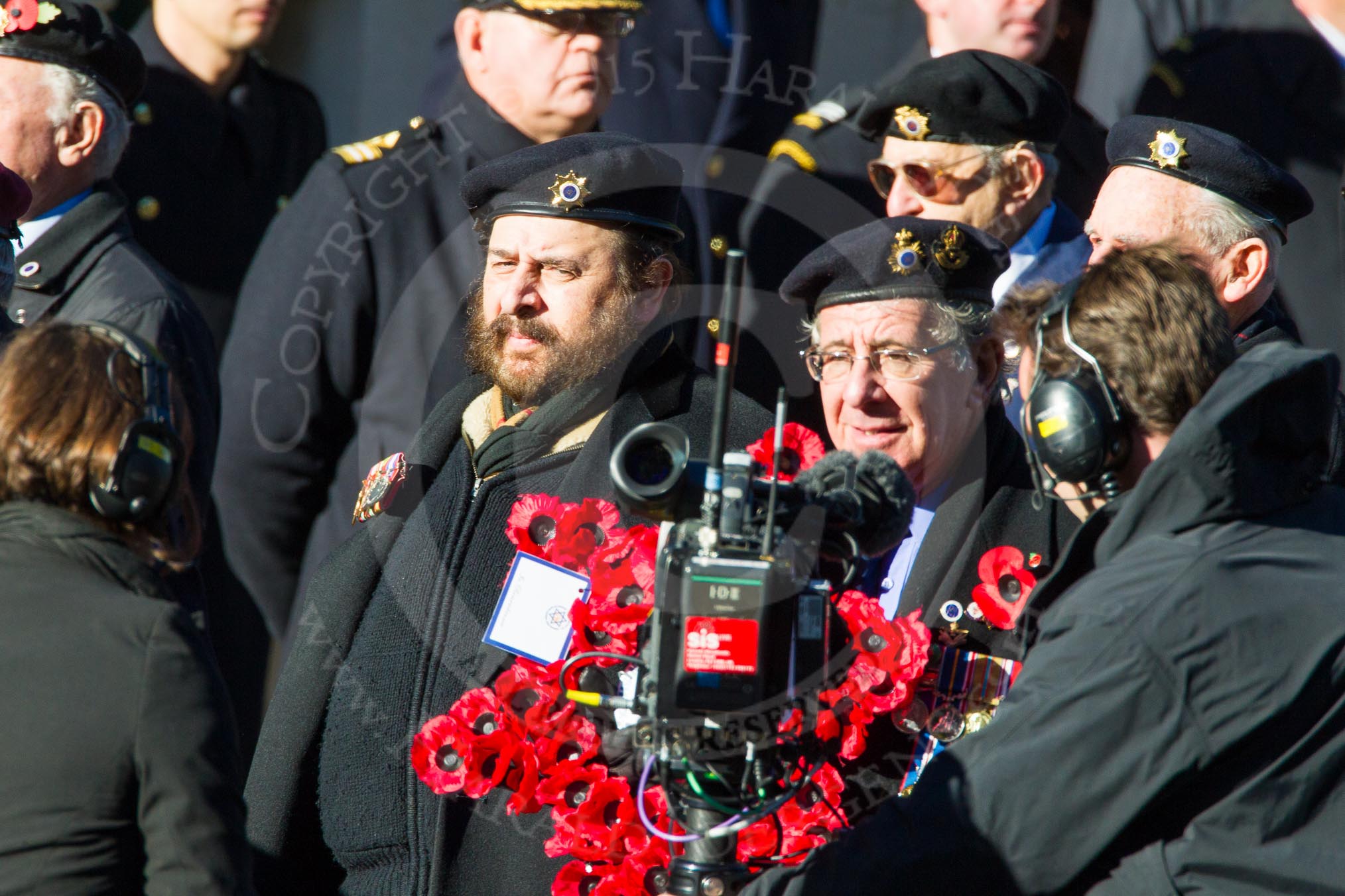 Remembrance Sunday Cenotaph March Past 2013: D26 - Association of Jewish Ex-Servicemen & Women..
Press stand opposite the Foreign Office building, Whitehall, London SW1,
London,
Greater London,
United Kingdom,
on 10 November 2013 at 11:41, image #211