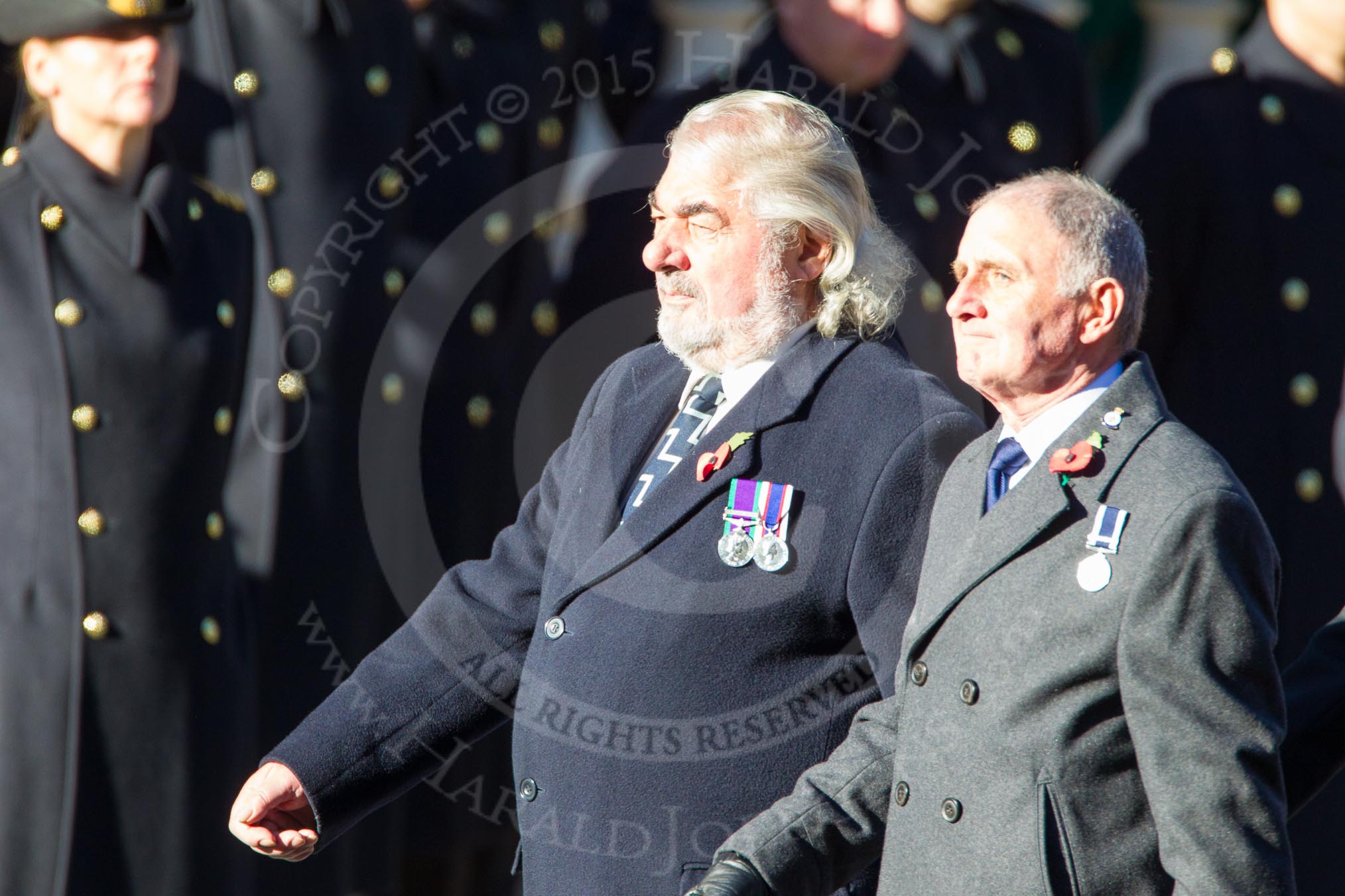 Remembrance Sunday Cenotaph March Past 2013: E15 - Sea Harrier Association..
Press stand opposite the Foreign Office building, Whitehall, London SW1,
London,
Greater London,
United Kingdom,
on 10 November 2013 at 11:46, image #478