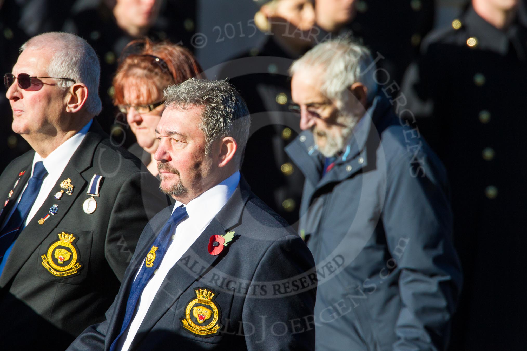 Remembrance Sunday Cenotaph March Past 2013: HMS Tiger Association.
Press stand opposite the Foreign Office building, Whitehall, London SW1,
London,
Greater London,
United Kingdom,
on 10 November 2013 at 11:47, image #541