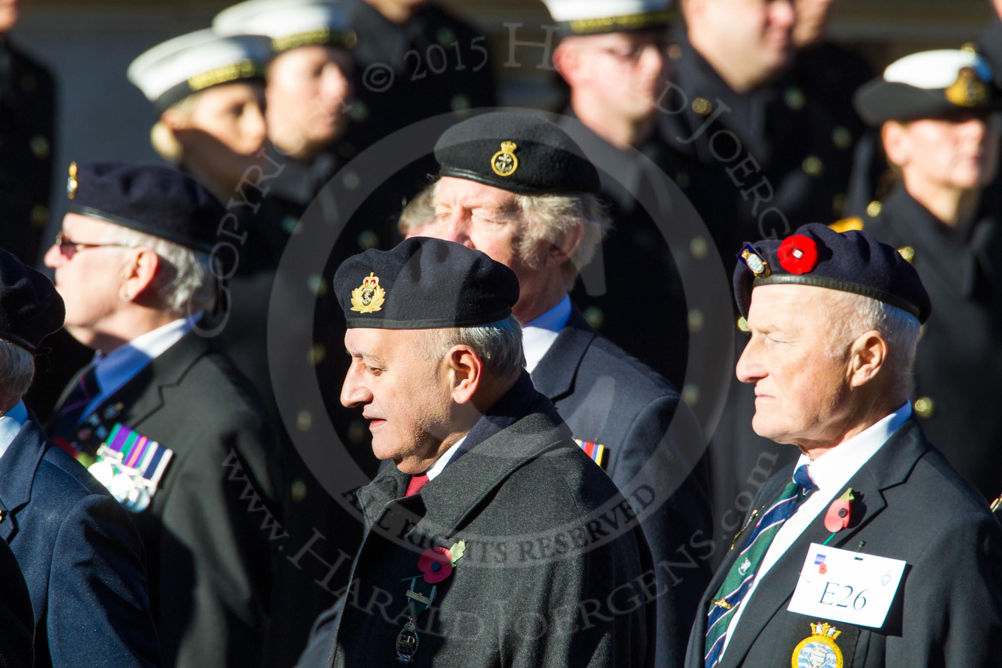 Remembrance Sunday Cenotaph March Past 2013: E26 - Ton Class Association..
Press stand opposite the Foreign Office building, Whitehall, London SW1,
London,
Greater London,
United Kingdom,
on 10 November 2013 at 11:47, image #552