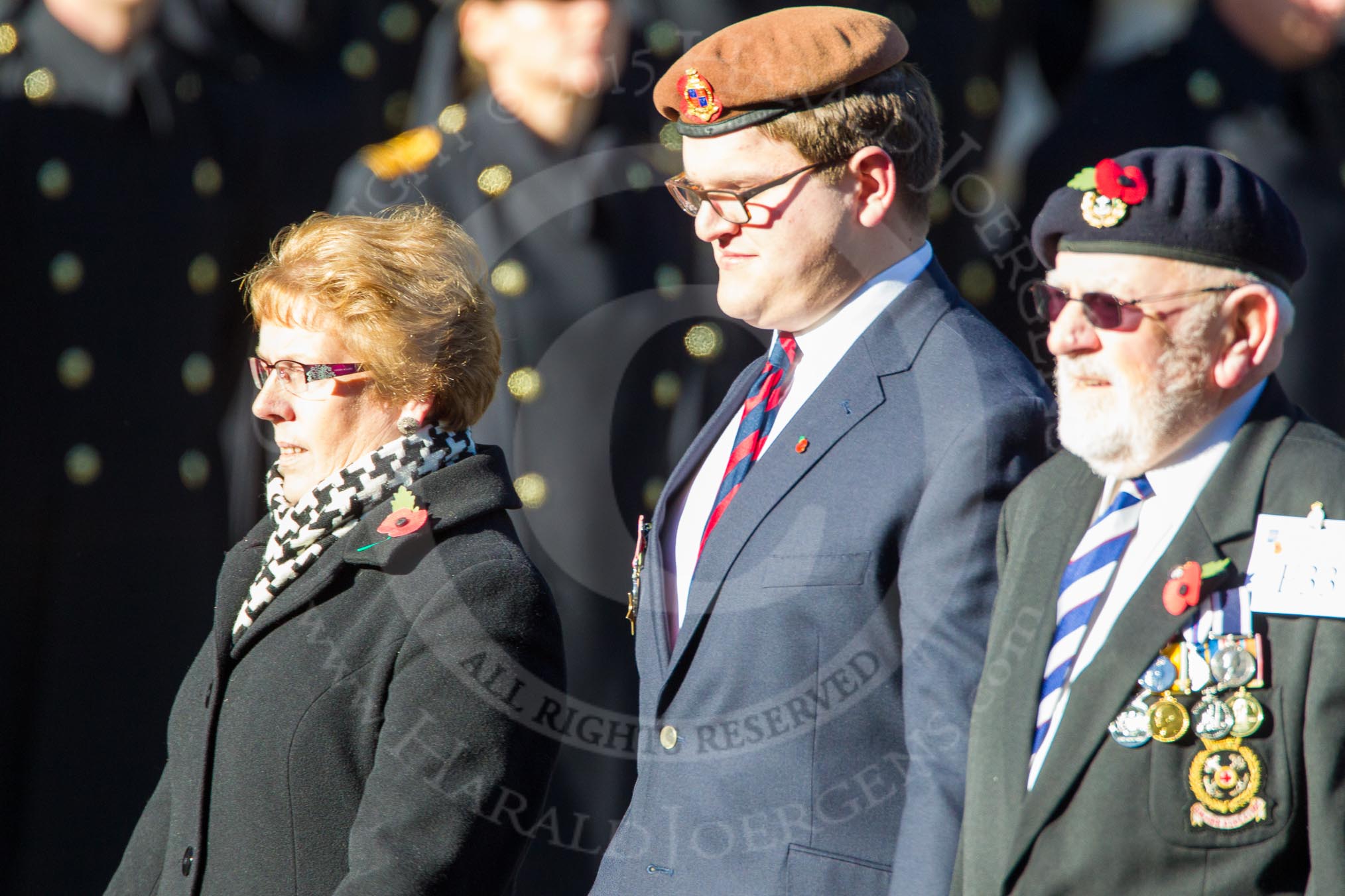 Remembrance Sunday Cenotaph March Past 2013: E33 - Royal Naval Medical Branch Ratings & Sick Berth Staff Association..
Press stand opposite the Foreign Office building, Whitehall, London SW1,
London,
Greater London,
United Kingdom,
on 10 November 2013 at 11:48, image #637