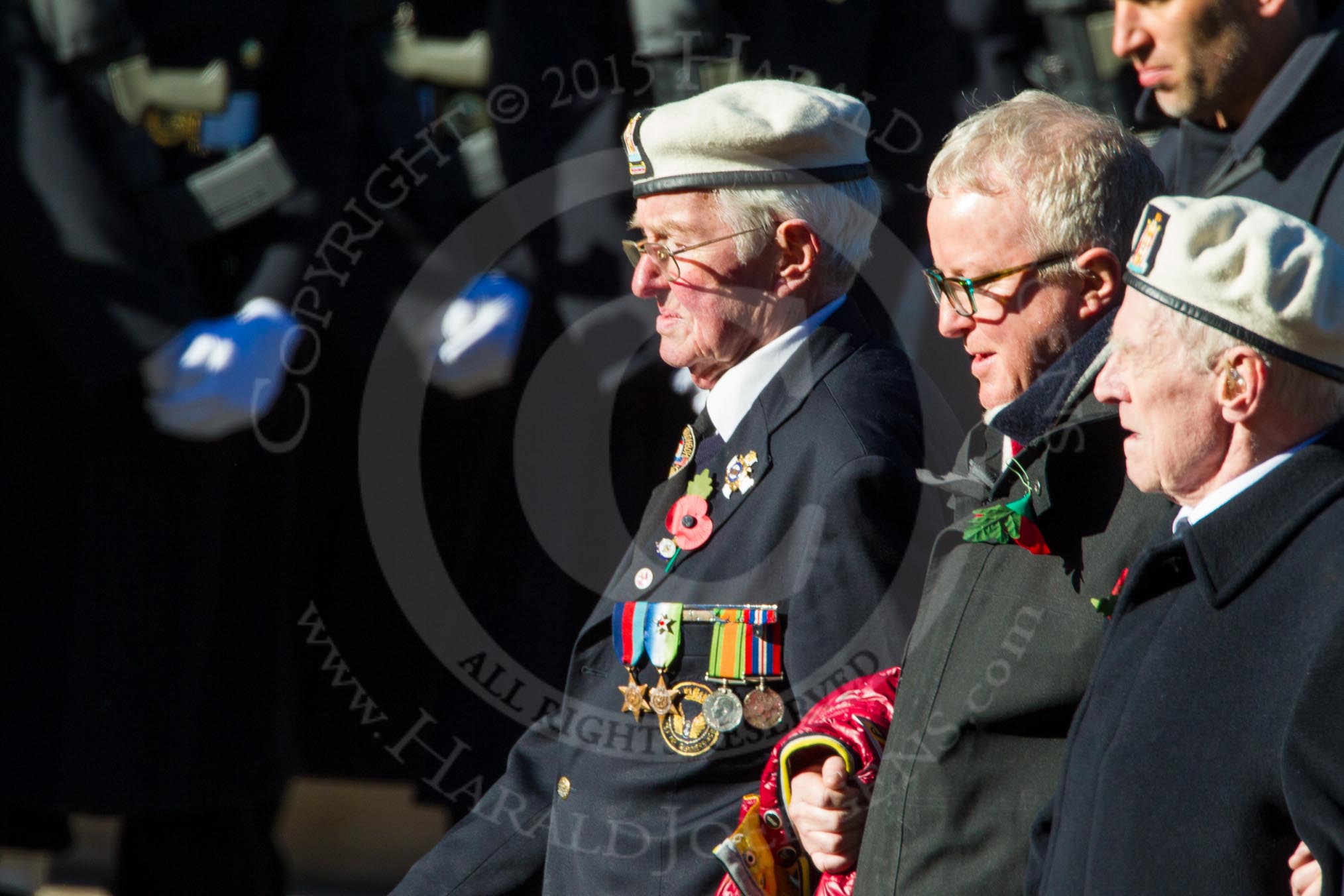 Remembrance Sunday Cenotaph March Past 2013: E36 - Russian Convoy Club..
Press stand opposite the Foreign Office building, Whitehall, London SW1,
London,
Greater London,
United Kingdom,
on 10 November 2013 at 11:49, image #666