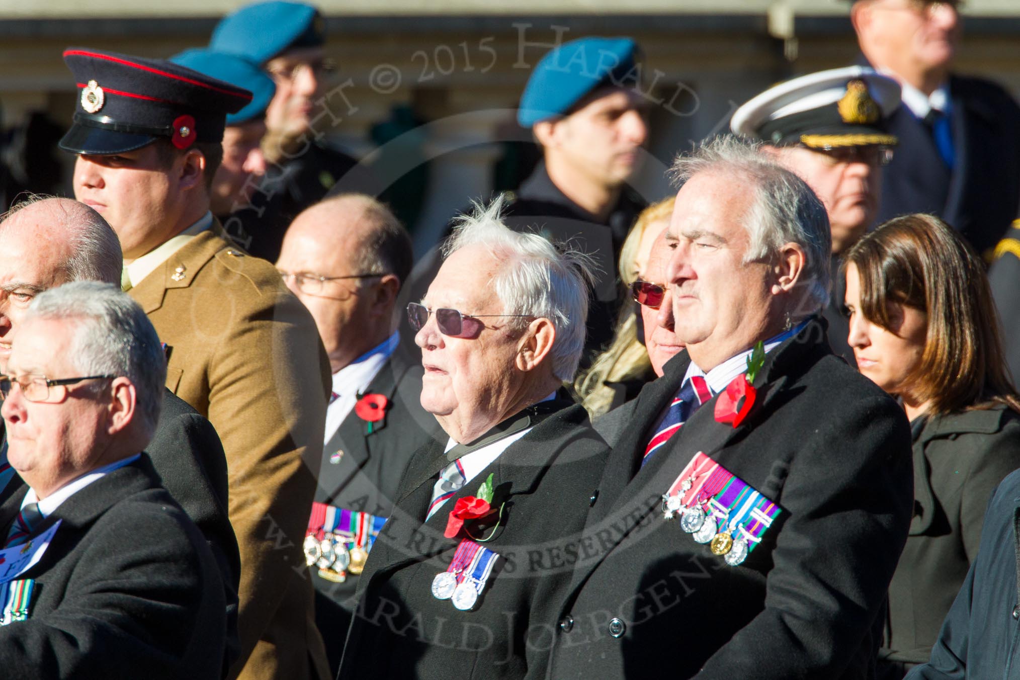 Remembrance Sunday Cenotaph March Past 2013: F7 - Gallantry Medallists League..
Press stand opposite the Foreign Office building, Whitehall, London SW1,
London,
Greater London,
United Kingdom,
on 10 November 2013 at 11:50, image #798