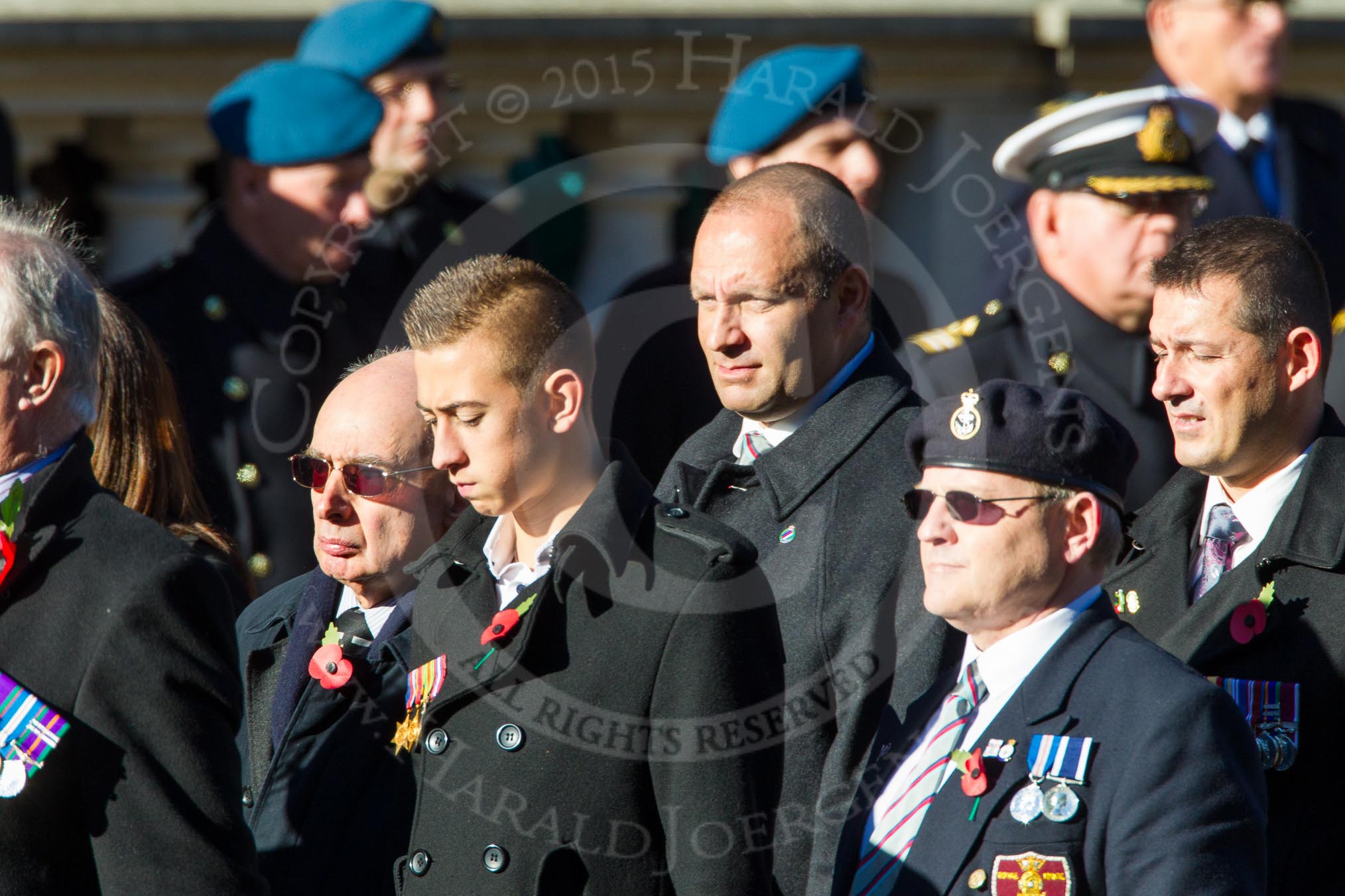 Remembrance Sunday Cenotaph March Past 2013: F7 - Gallantry Medallists League..
Press stand opposite the Foreign Office building, Whitehall, London SW1,
London,
Greater London,
United Kingdom,
on 10 November 2013 at 11:50, image #801