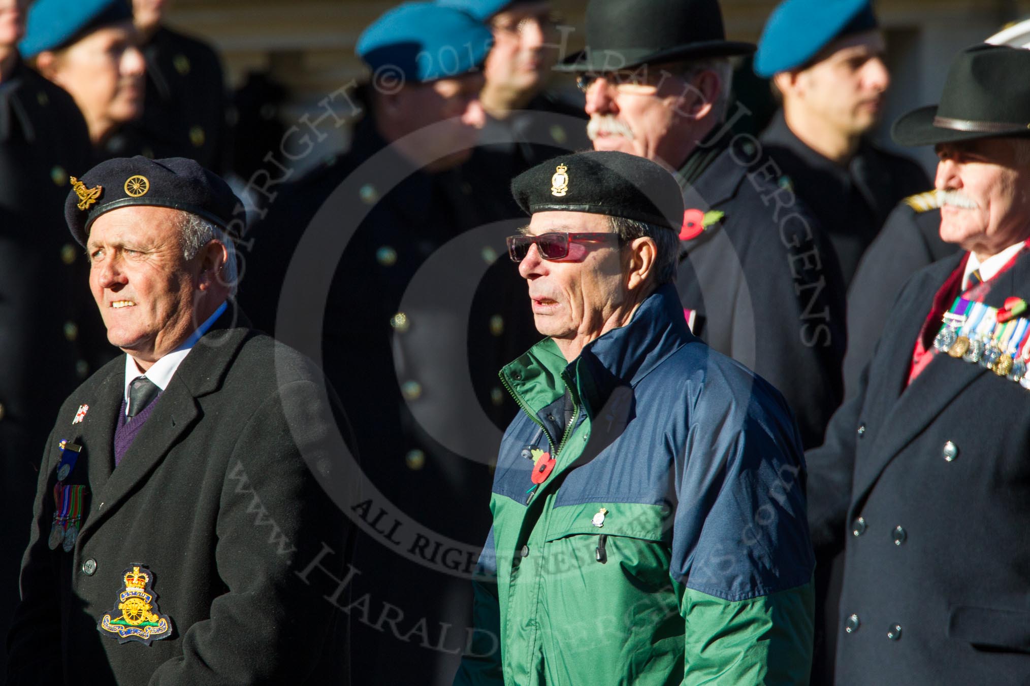 Remembrance Sunday Cenotaph March Past 2013: F18 - Showmens' Guild of Great Britain..
Press stand opposite the Foreign Office building, Whitehall, London SW1,
London,
Greater London,
United Kingdom,
on 10 November 2013 at 11:53, image #939