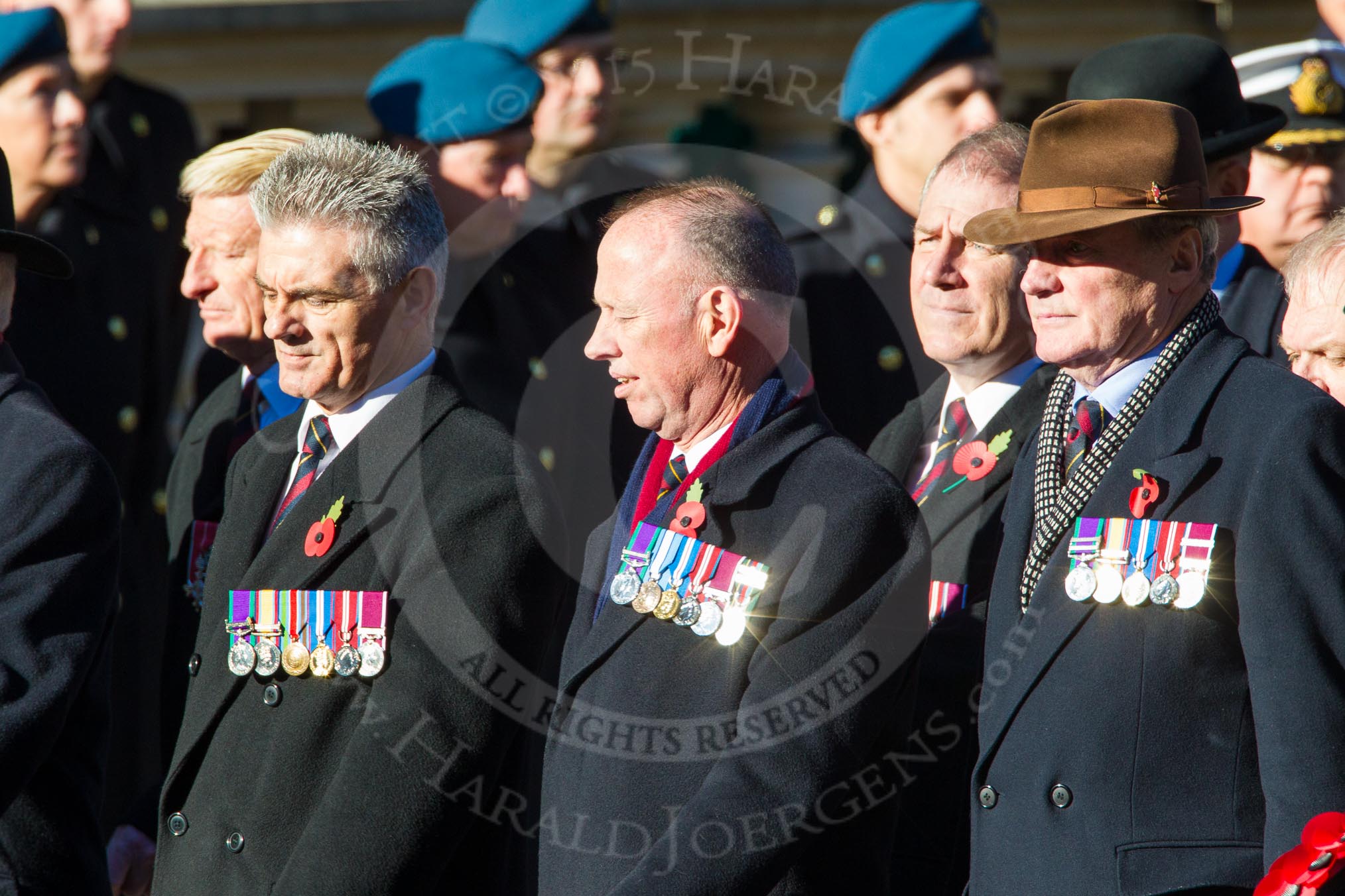 Remembrance Sunday Cenotaph March Past 2013: F19 - Queen's Bodyguard of The Yeoman of The Guard..
Press stand opposite the Foreign Office building, Whitehall, London SW1,
London,
Greater London,
United Kingdom,
on 10 November 2013 at 11:53, image #943